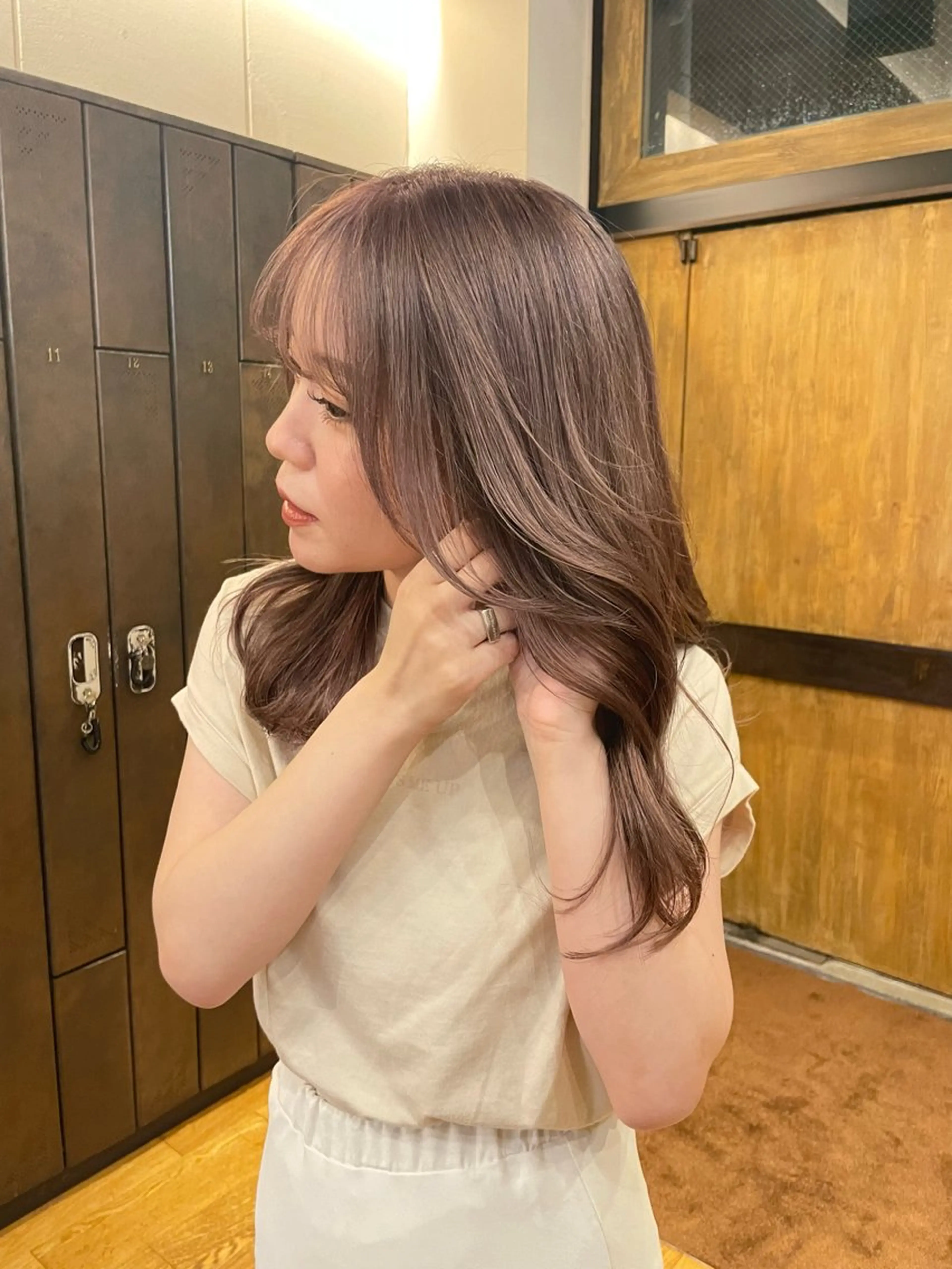 セミロング mashu北堀江店所属・似合わせカラー/ 堀江美容室/レミ🎀のヘアスタイル