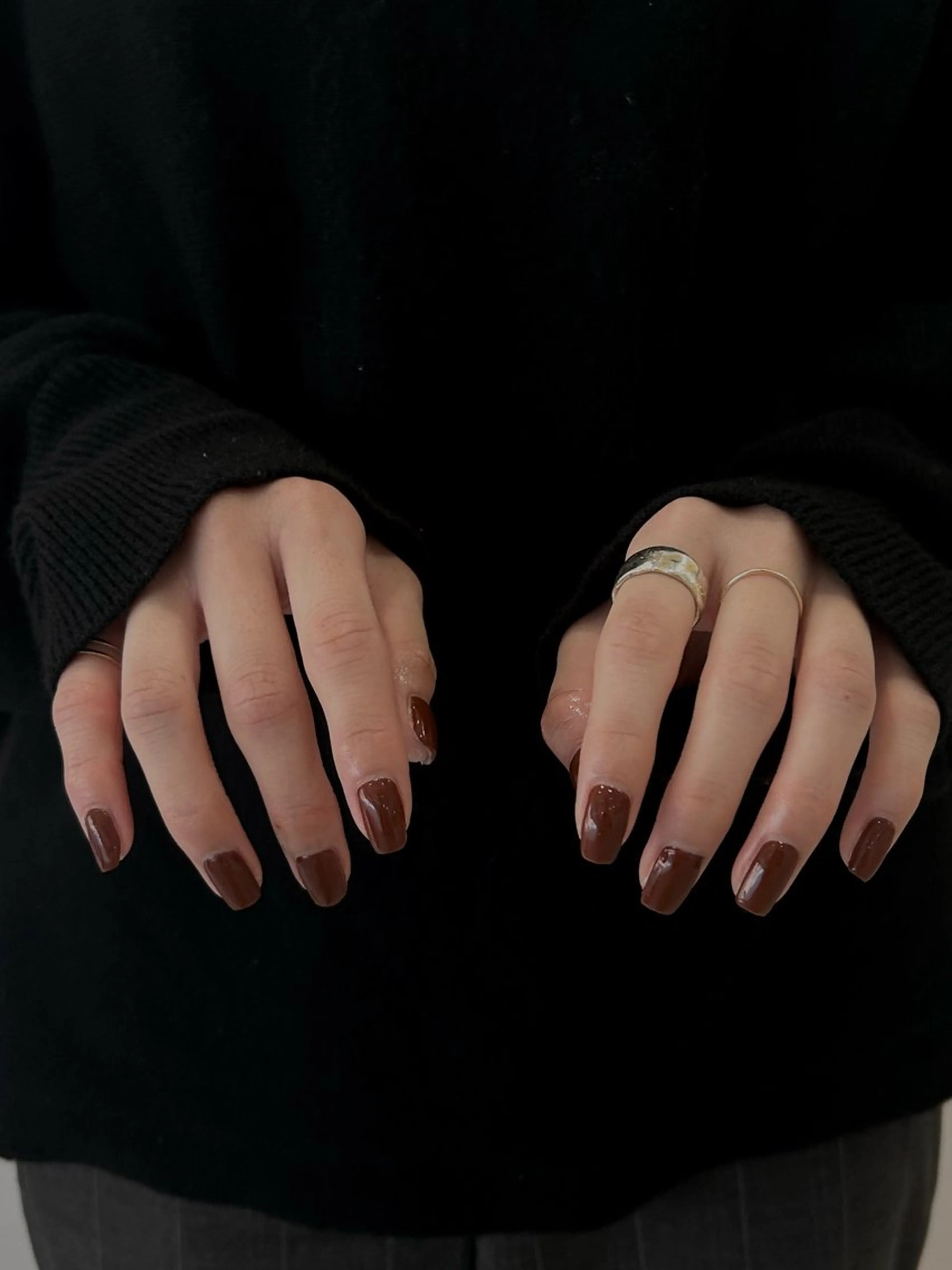 ネイル ブラウン DEEokazaki momonaのネイルデザイン