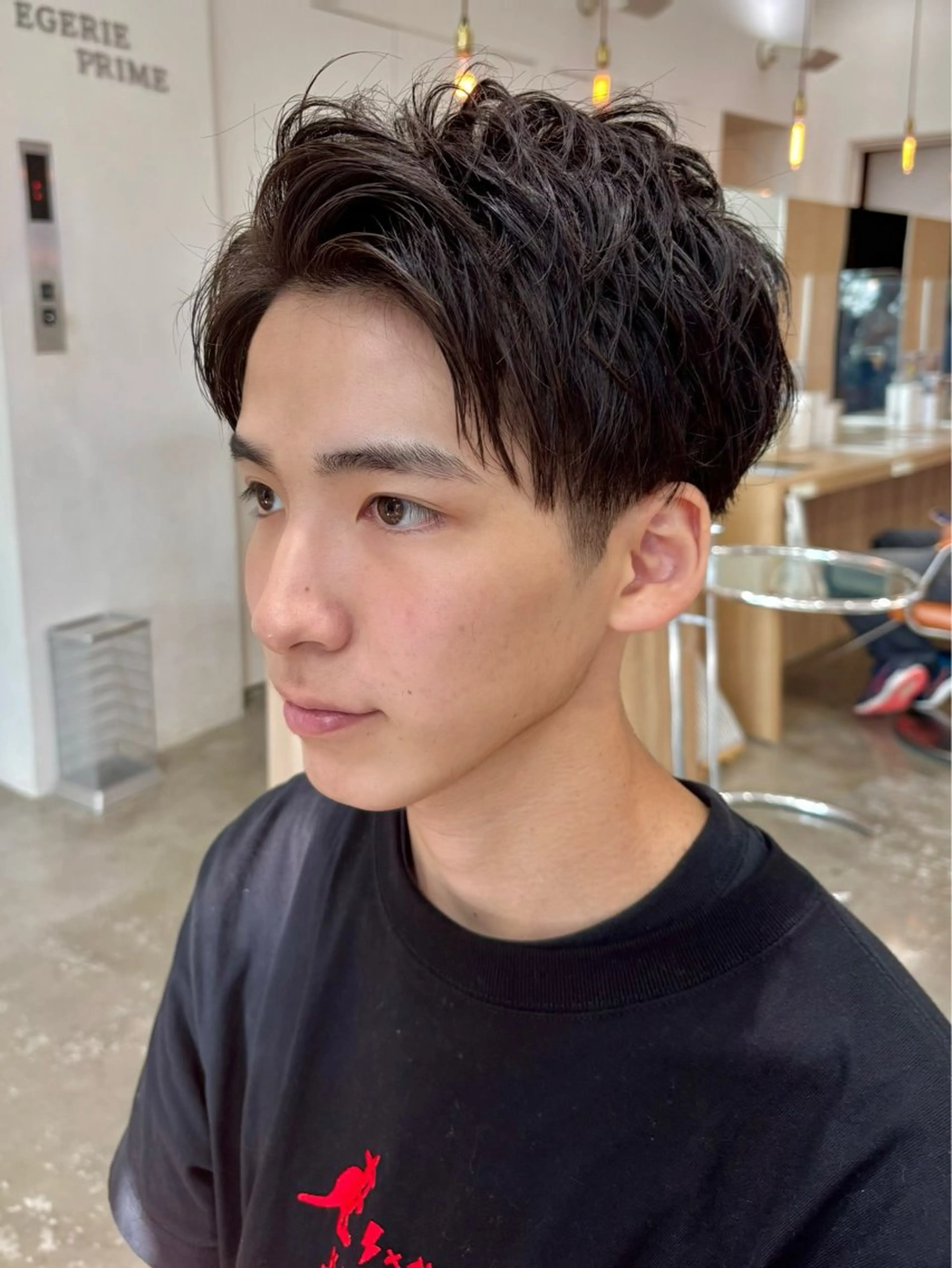 メンズ アップバング 刈り上げ カット 恵比寿美容師✂️ みっきー✂️のヘアスタイル