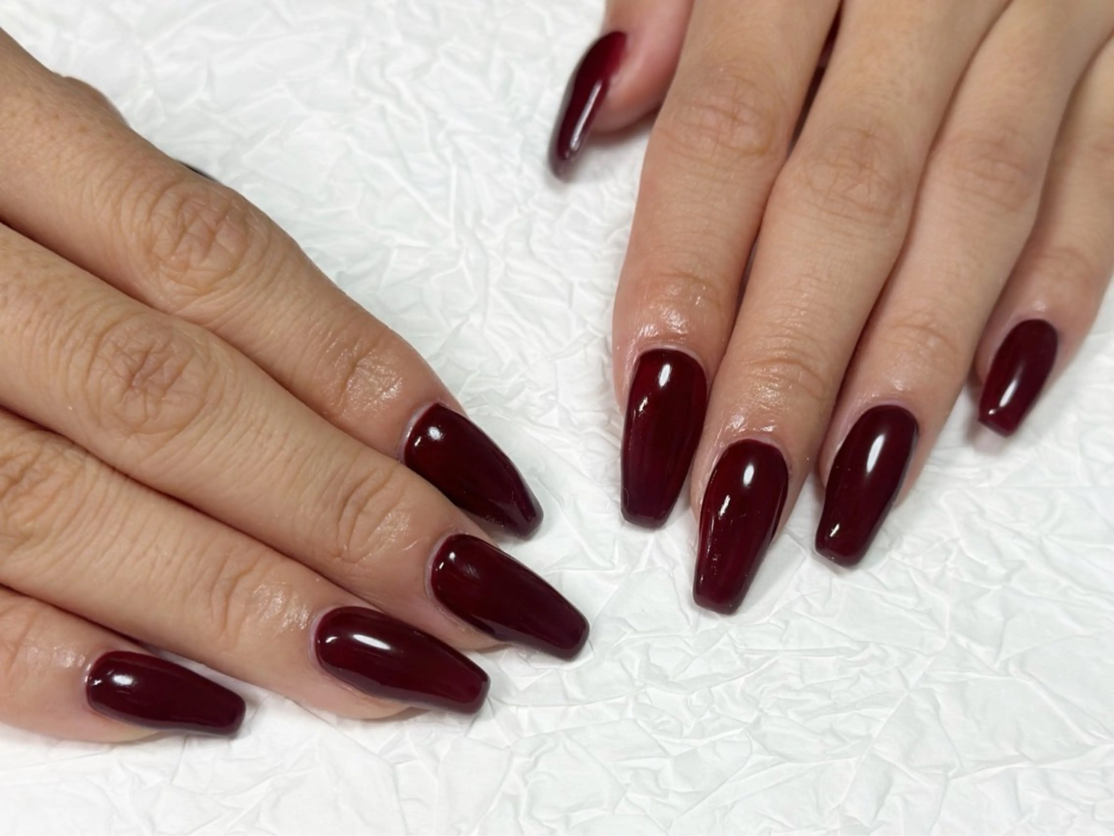 ネイル ボルドー ワンカラーネイル シンプルネイル ♡Nailist yui♡のネイルデザイン
