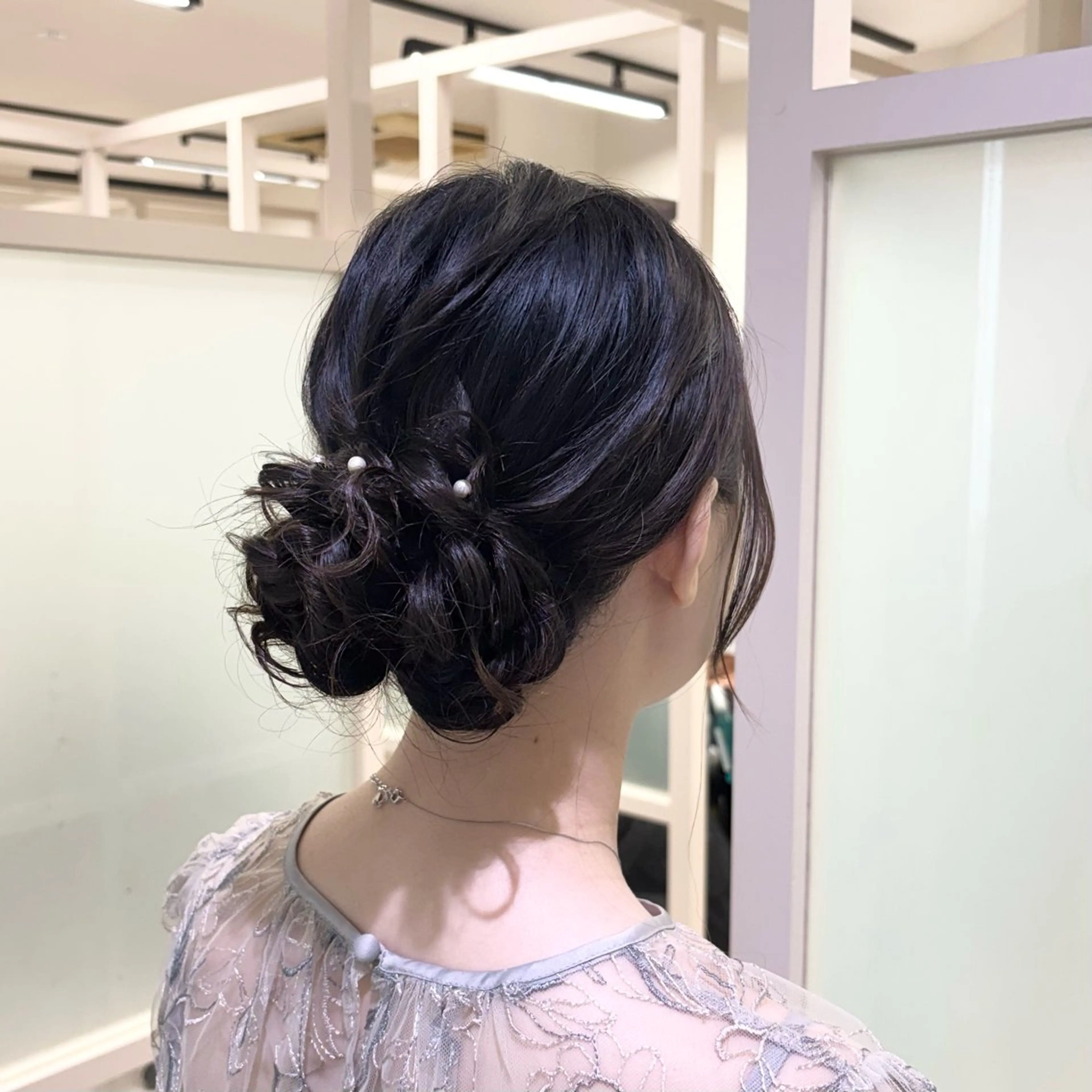ヘアアレンジ ヘアセット ヘアアレンジ🪽🎀 艶カラー/天王寺のヘアスタイル