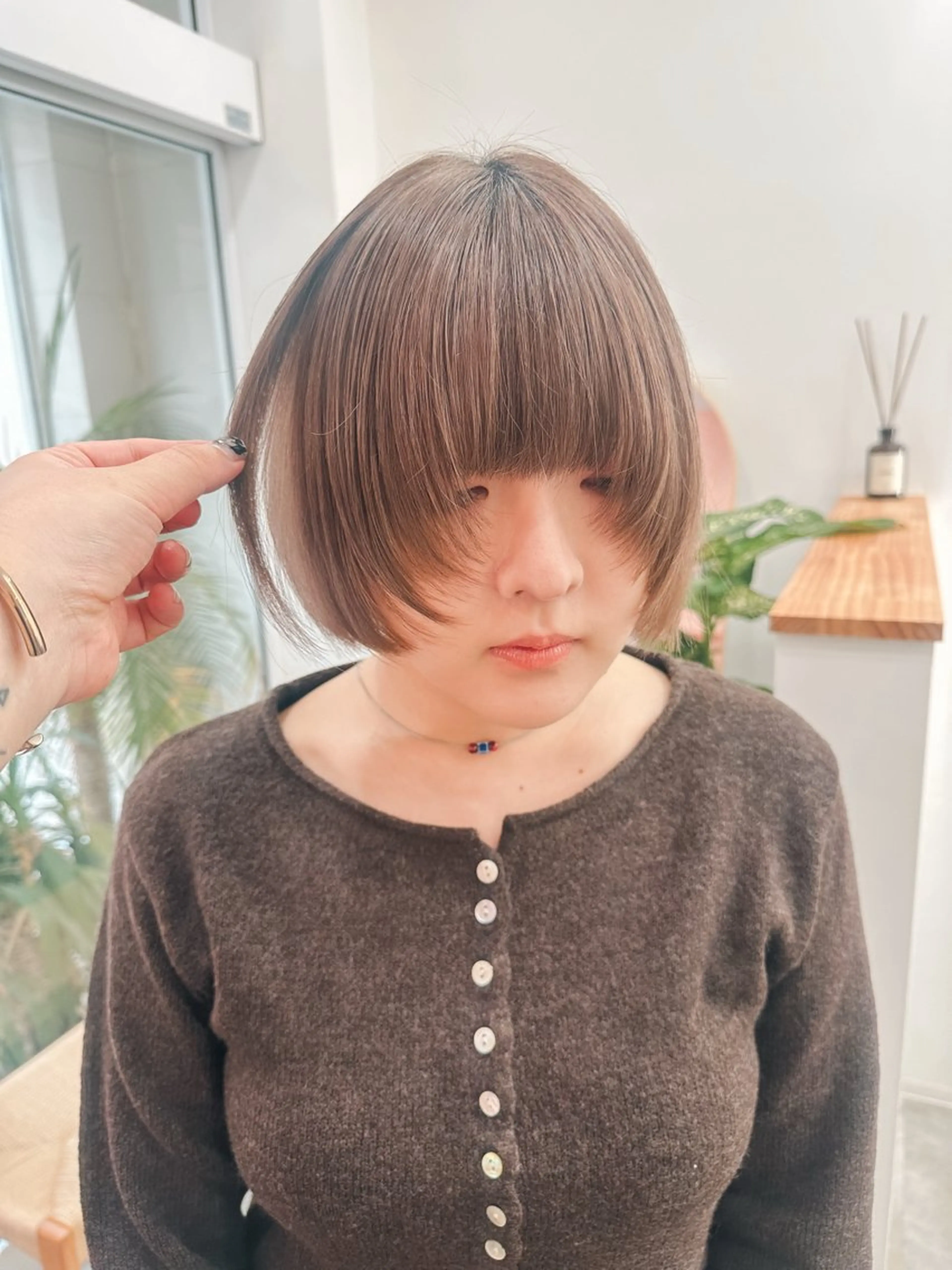 ☀️ブリーチなしで透明感☀️カット×ブリーチなしダブルカラー×濃密トリートメントの写真