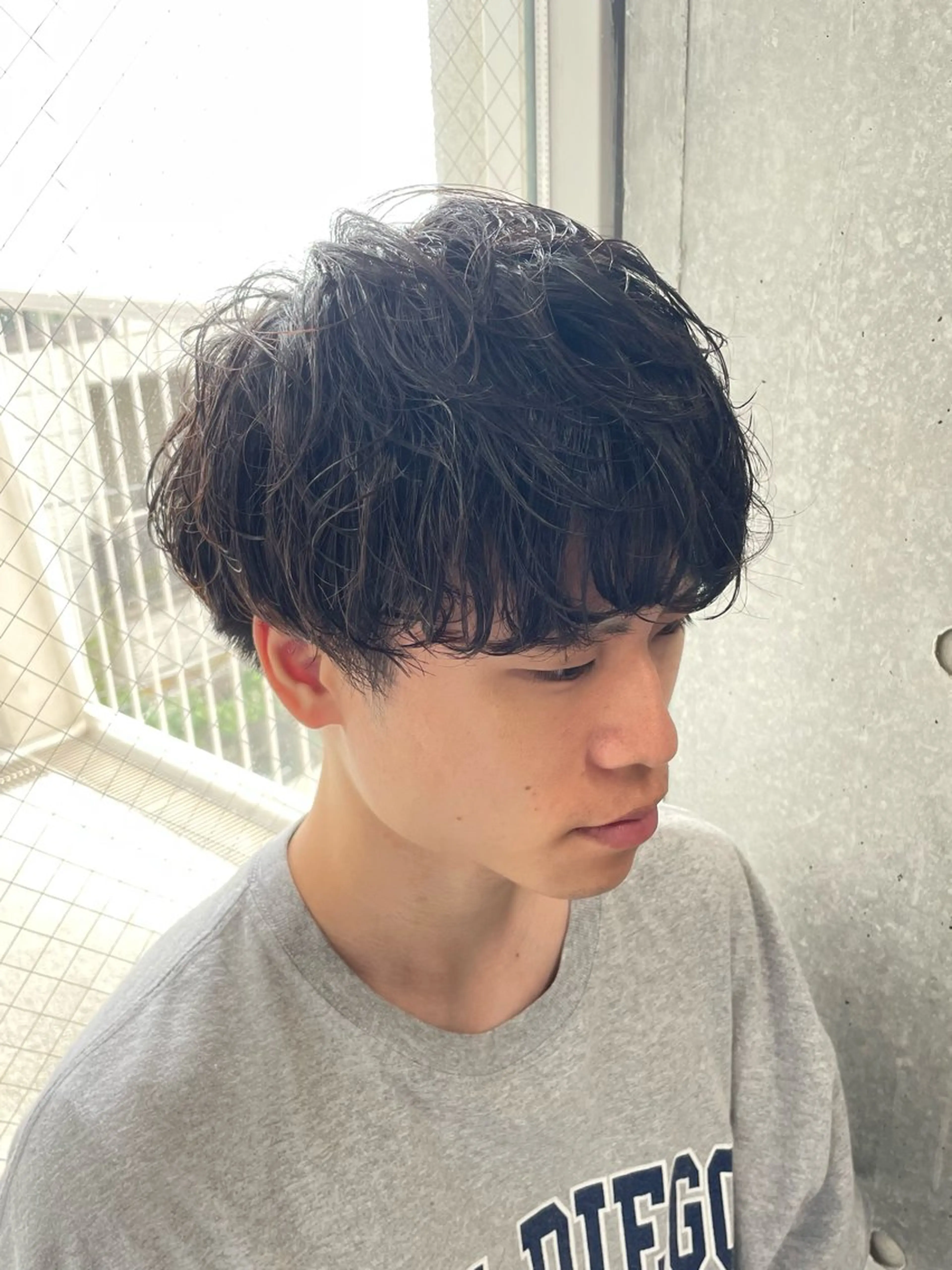 パーマ メンズ パーマ トリートメント ヘアセット メンズモテパーマ💙 fuwaのヘアスタイル