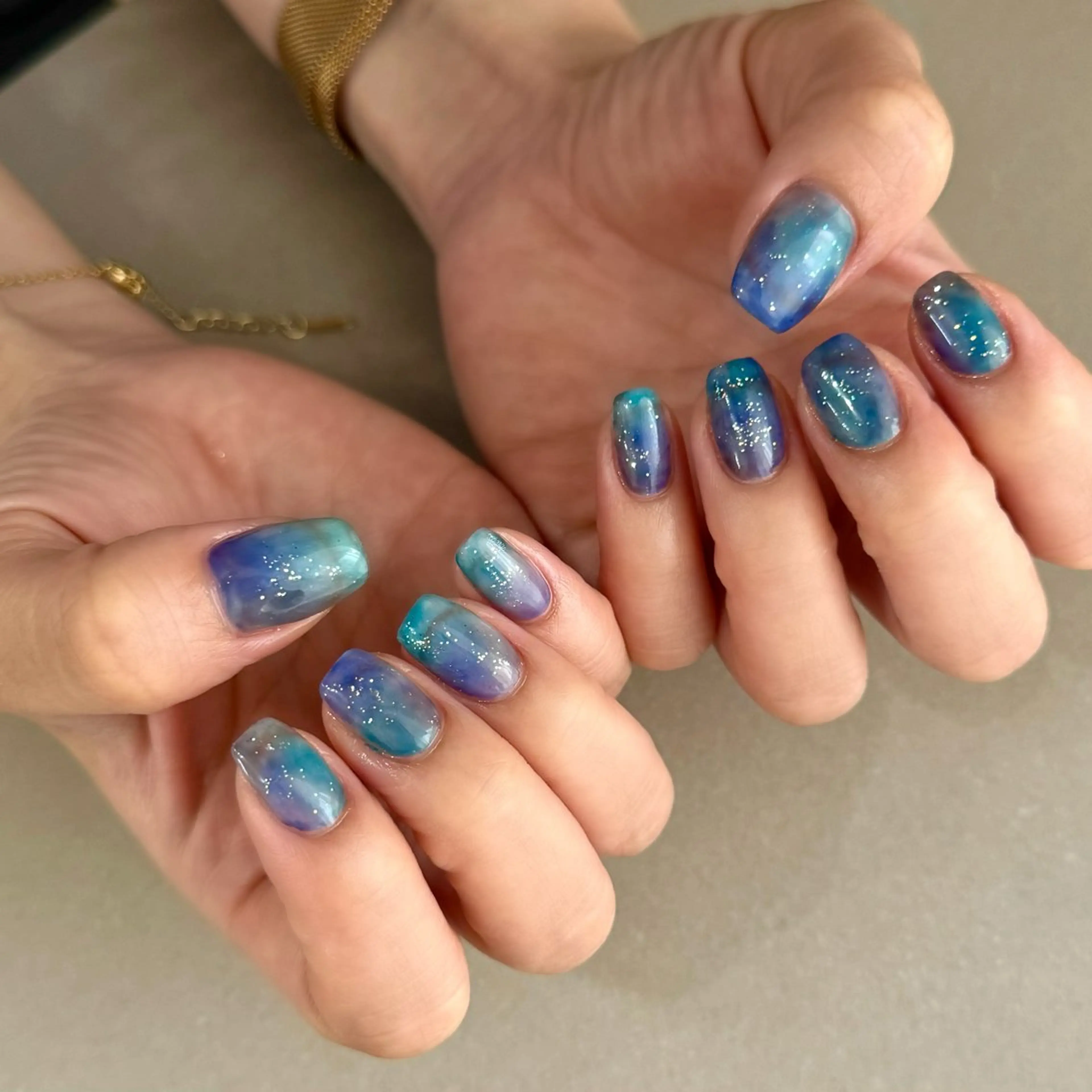 ネイル グラデーション ラメ(グリッター) ハンドネイル HARUKA ネイリスト福岡/薬院のネイルデザイン