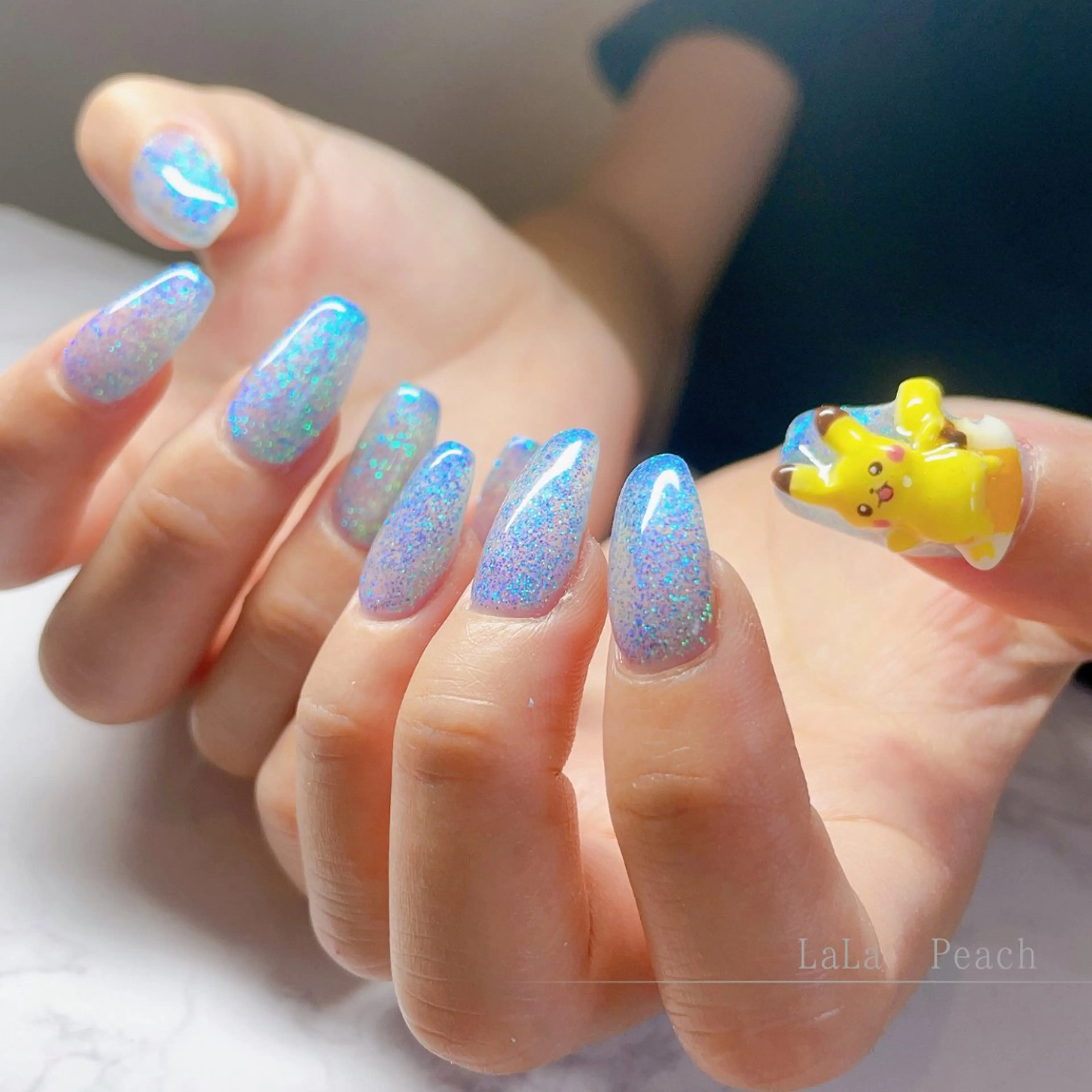 ネイル ワンカラーネイル ハンドネイル LaLa Peach 福岡のマツエク・マツパデザイン