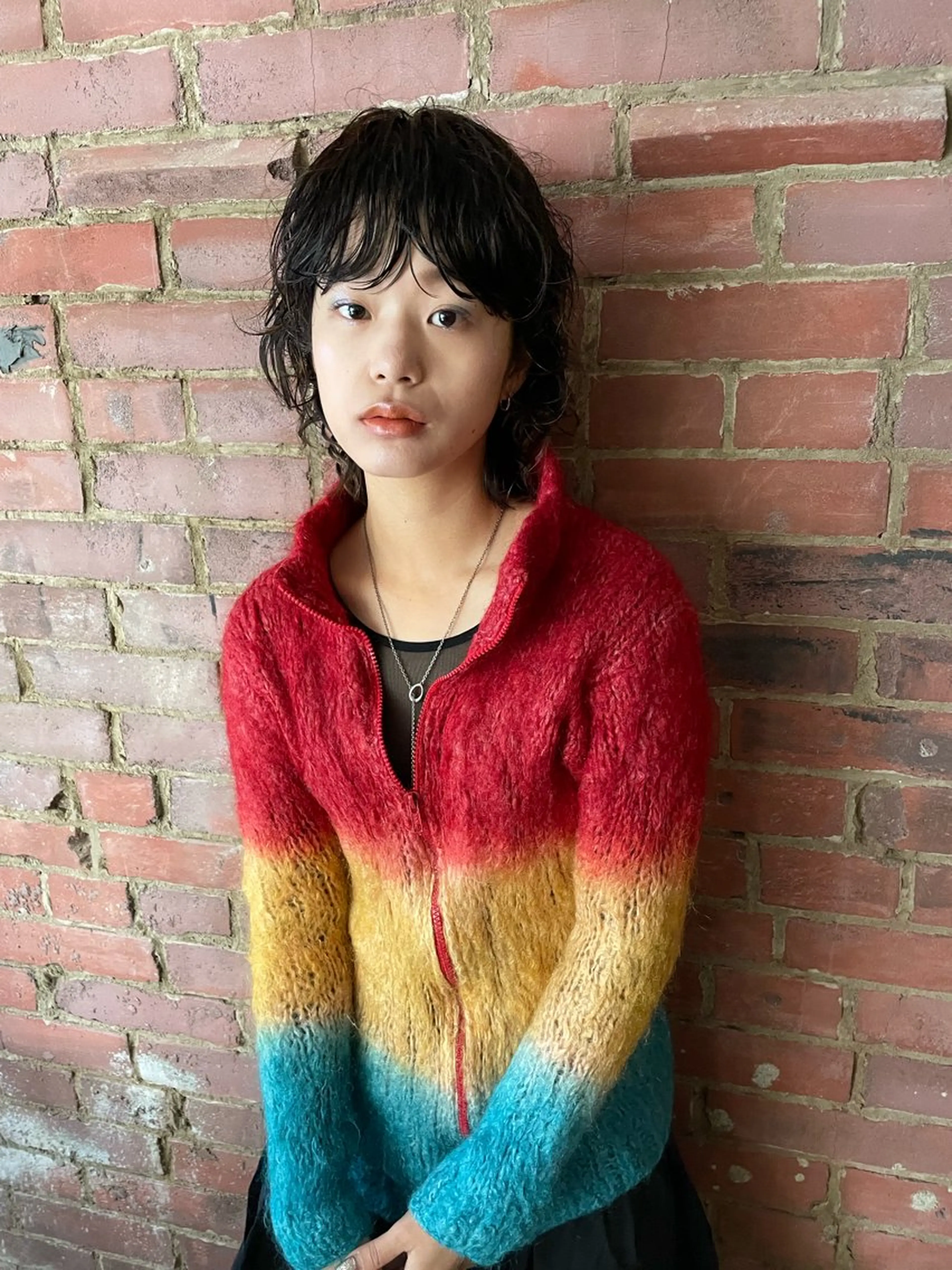 ミディアム カラー パーマ ヘアアレンジ メンズ カット パーマ トリートメント tatsumi/ボブ ウルフ/レイヤーのヘアスタイル