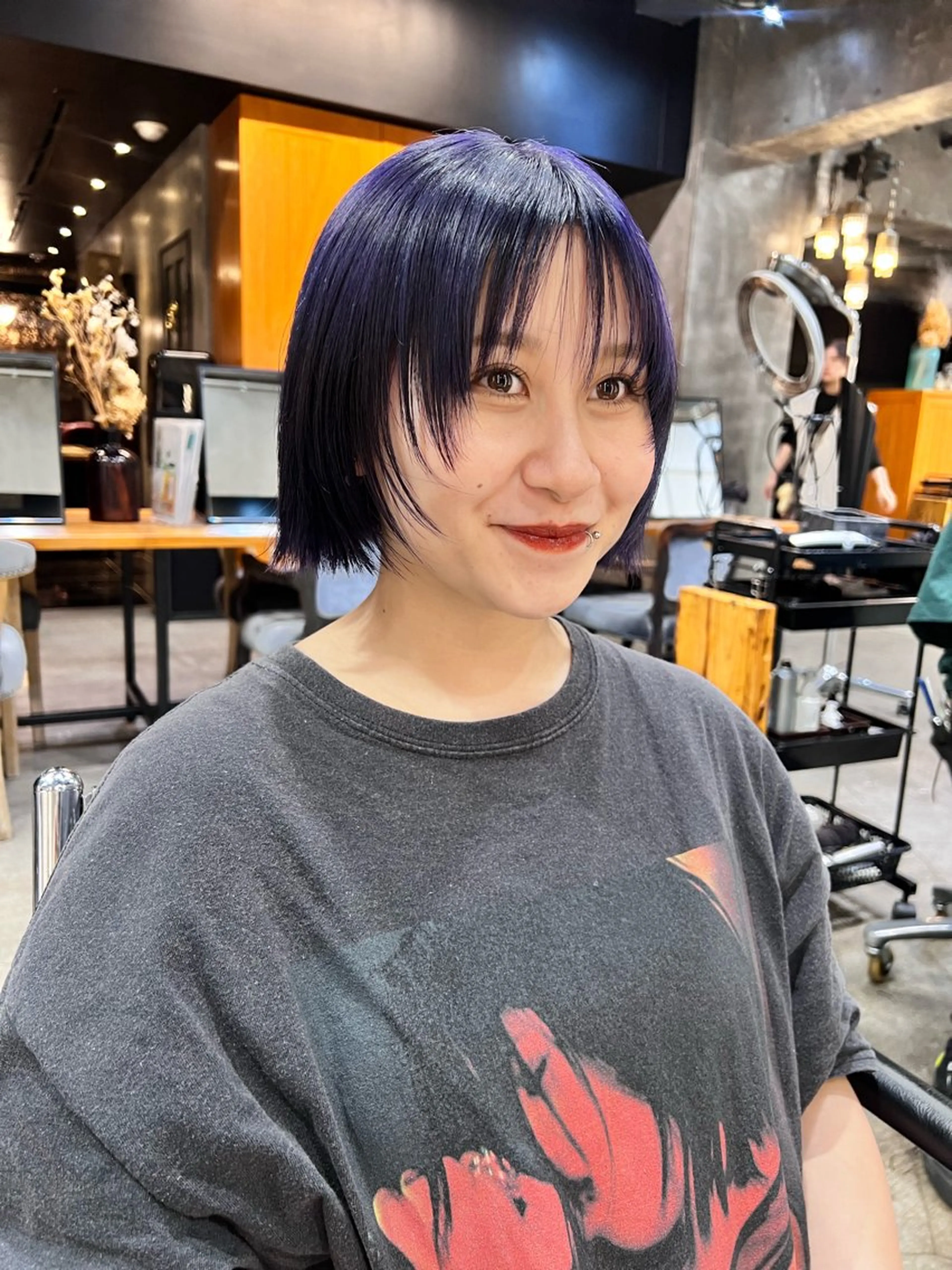 ショート カラー haco＋所属・圧倒的デザイン力 店長🎨RENAのヘアスタイル