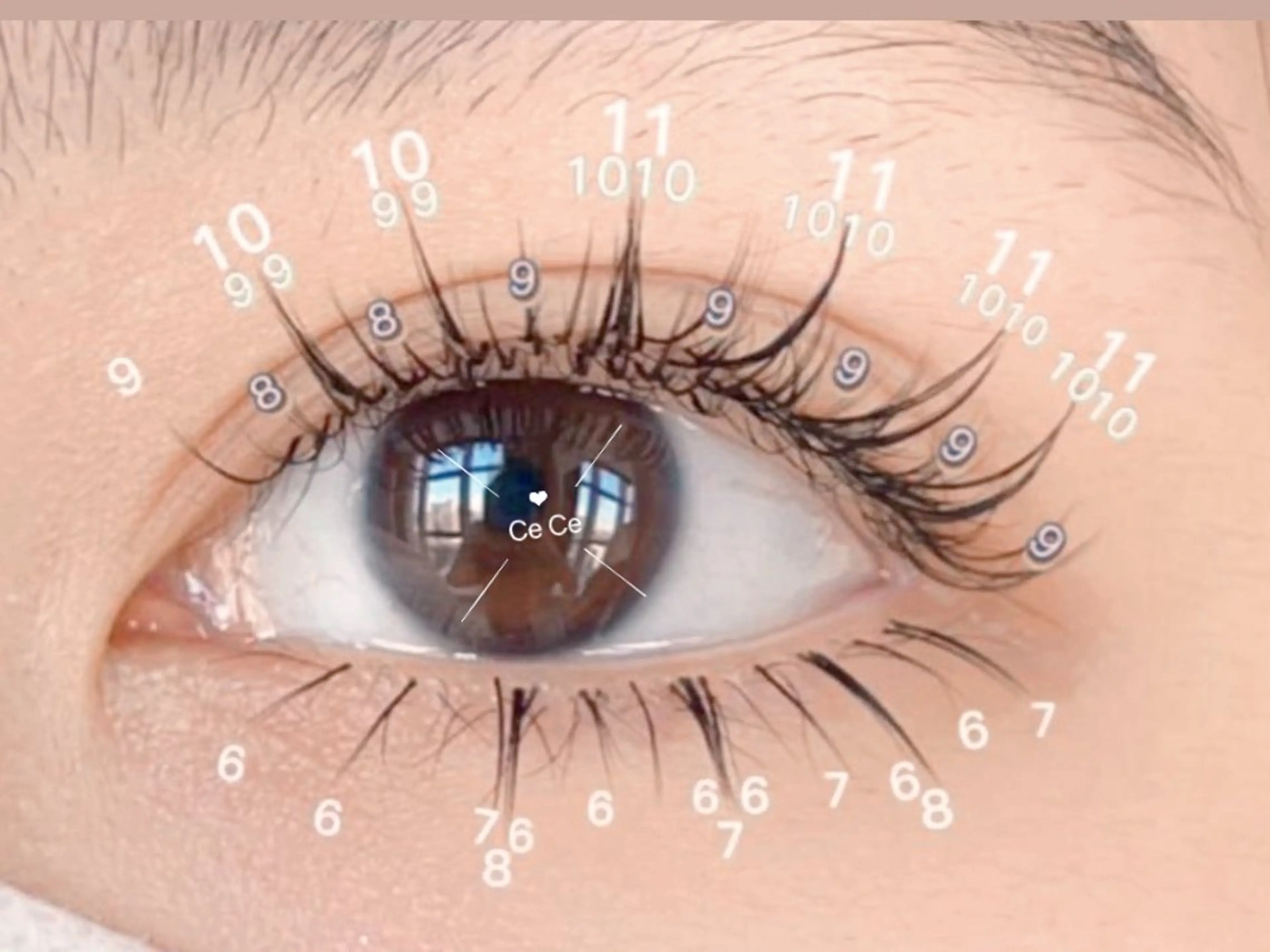 【話題沸騰】 フラットラッシュワンホンまつエク上120本＋下30本¥6600★ 140本＋30本¥7500 LED付きの写真