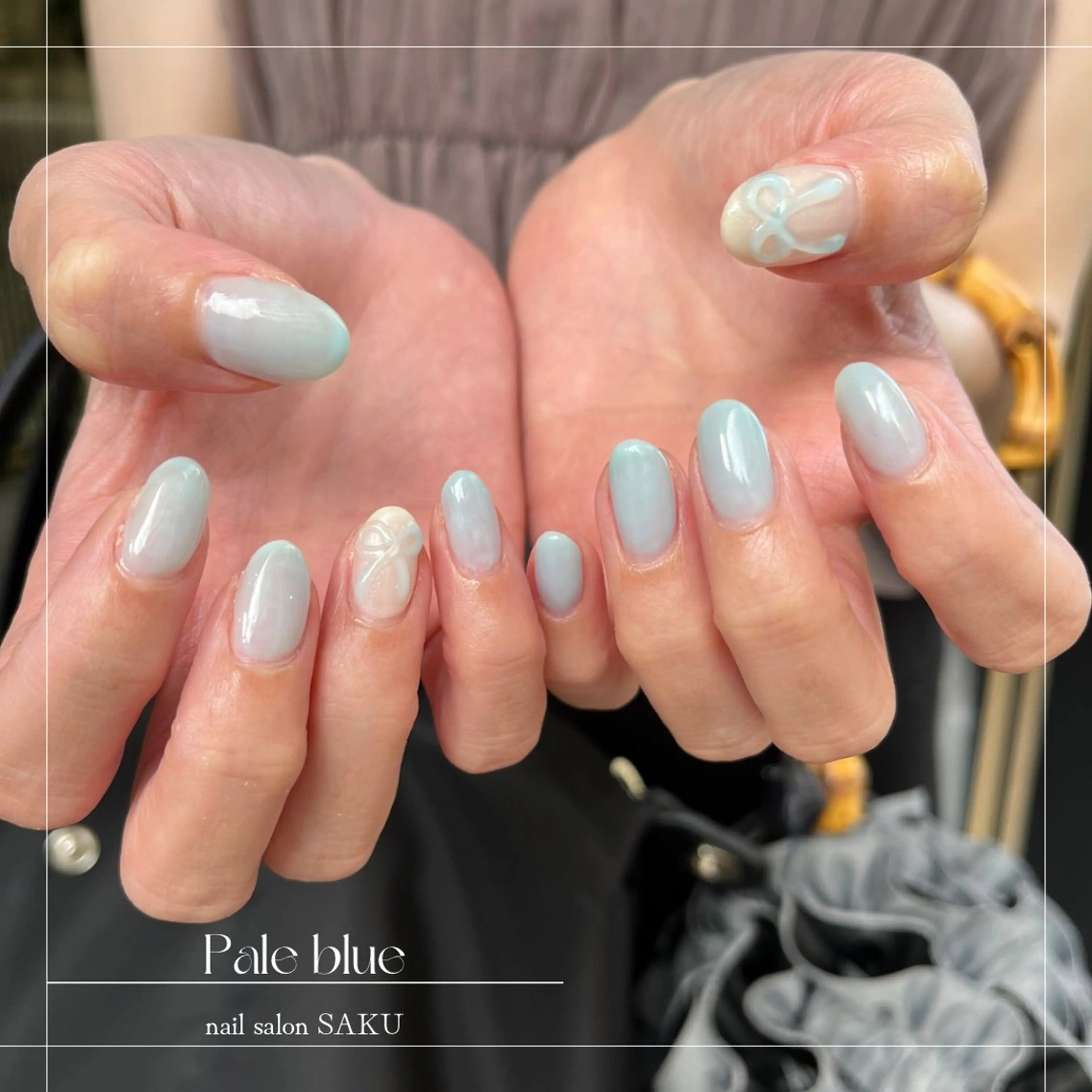 ネイル ニュアンスネイル シンプルネイル ハンドネイル SAKU  nail[サクネイル]所属・SAKU nail 作島茜のネイルデザイン