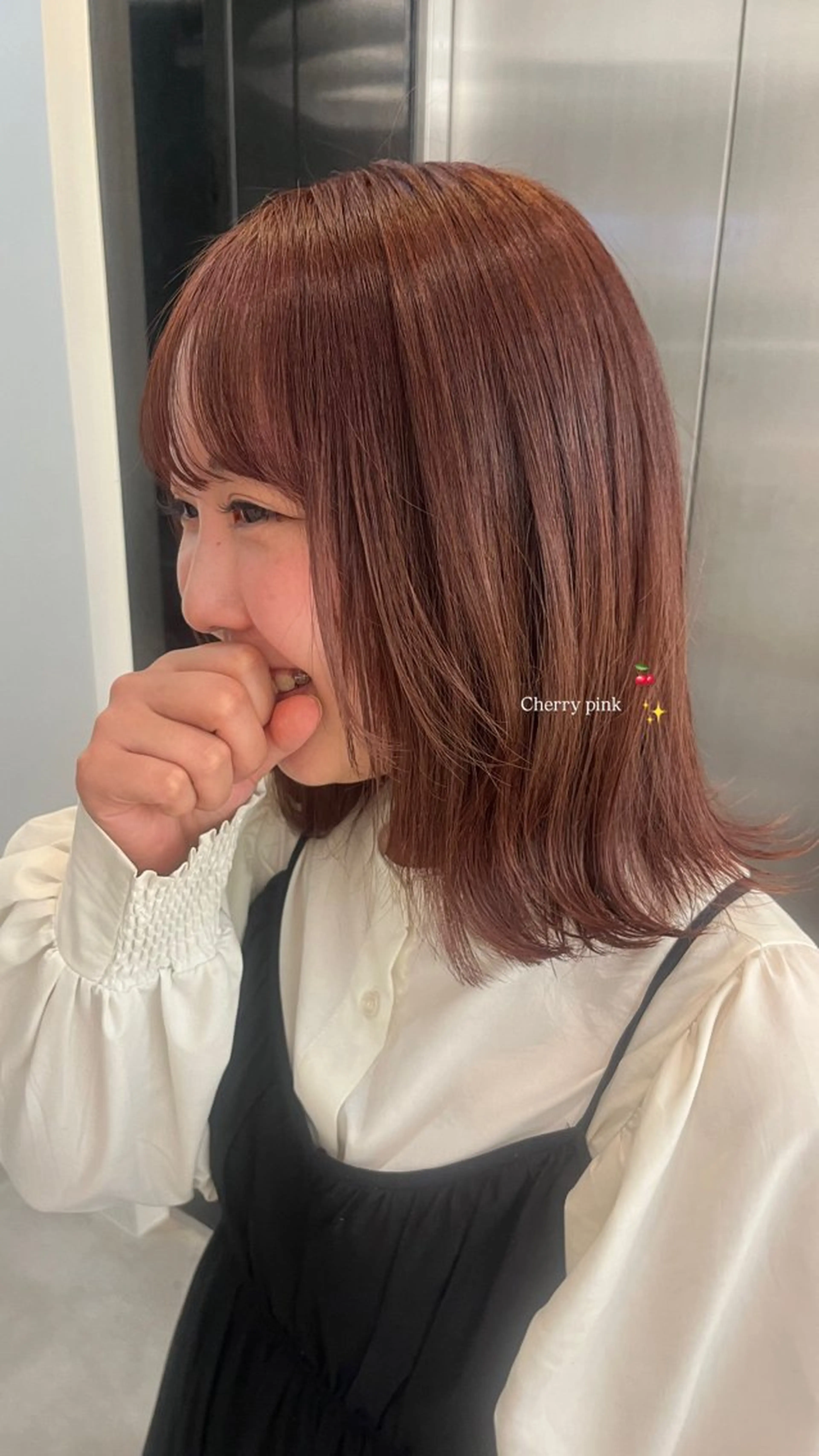 ミディアム ヘアカラー モモカ 🎀🫧のヘアスタイル