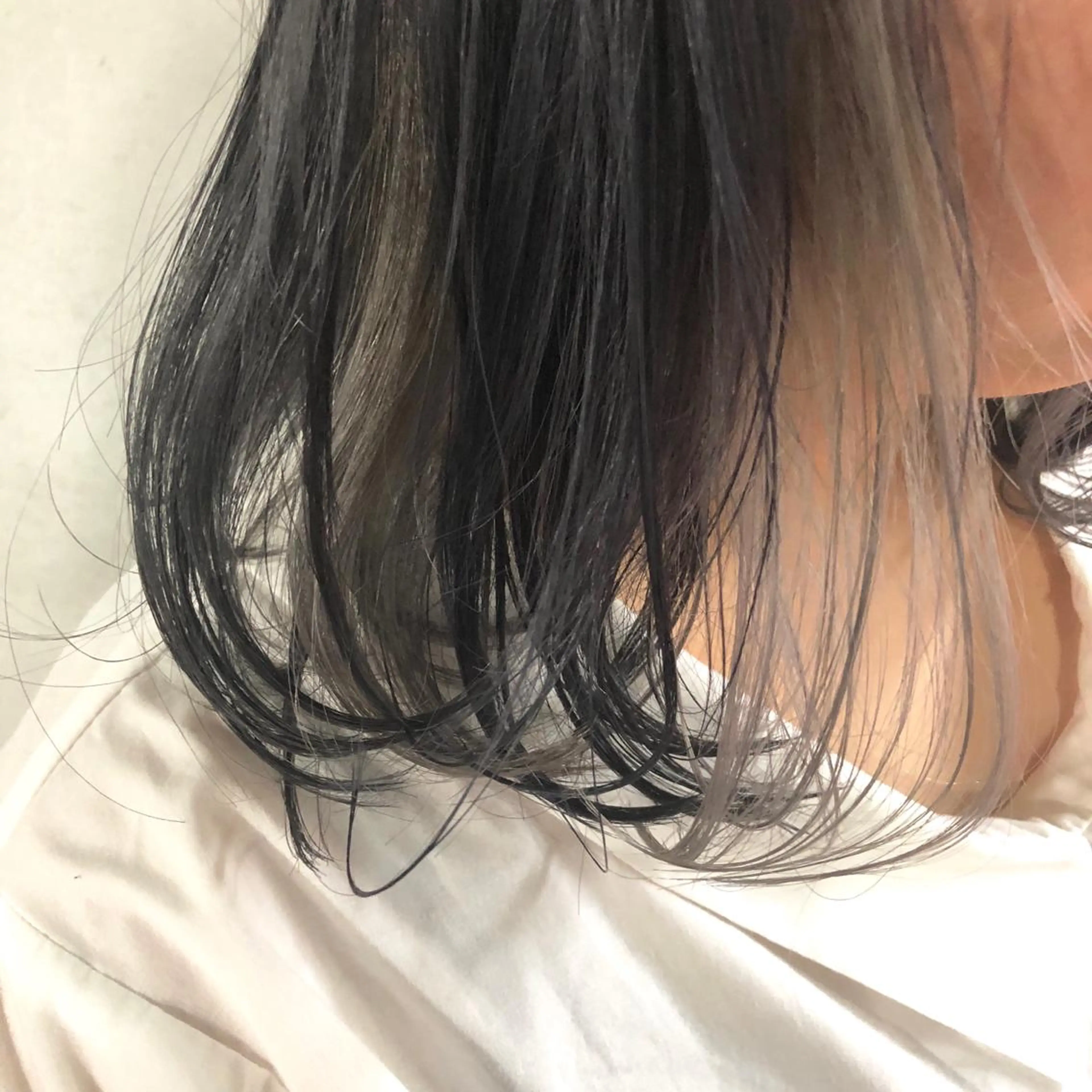 ミディアム カラー インナーカラー ボブ/ショート/ 白髪染め/メンズ葛西のヘアスタイル