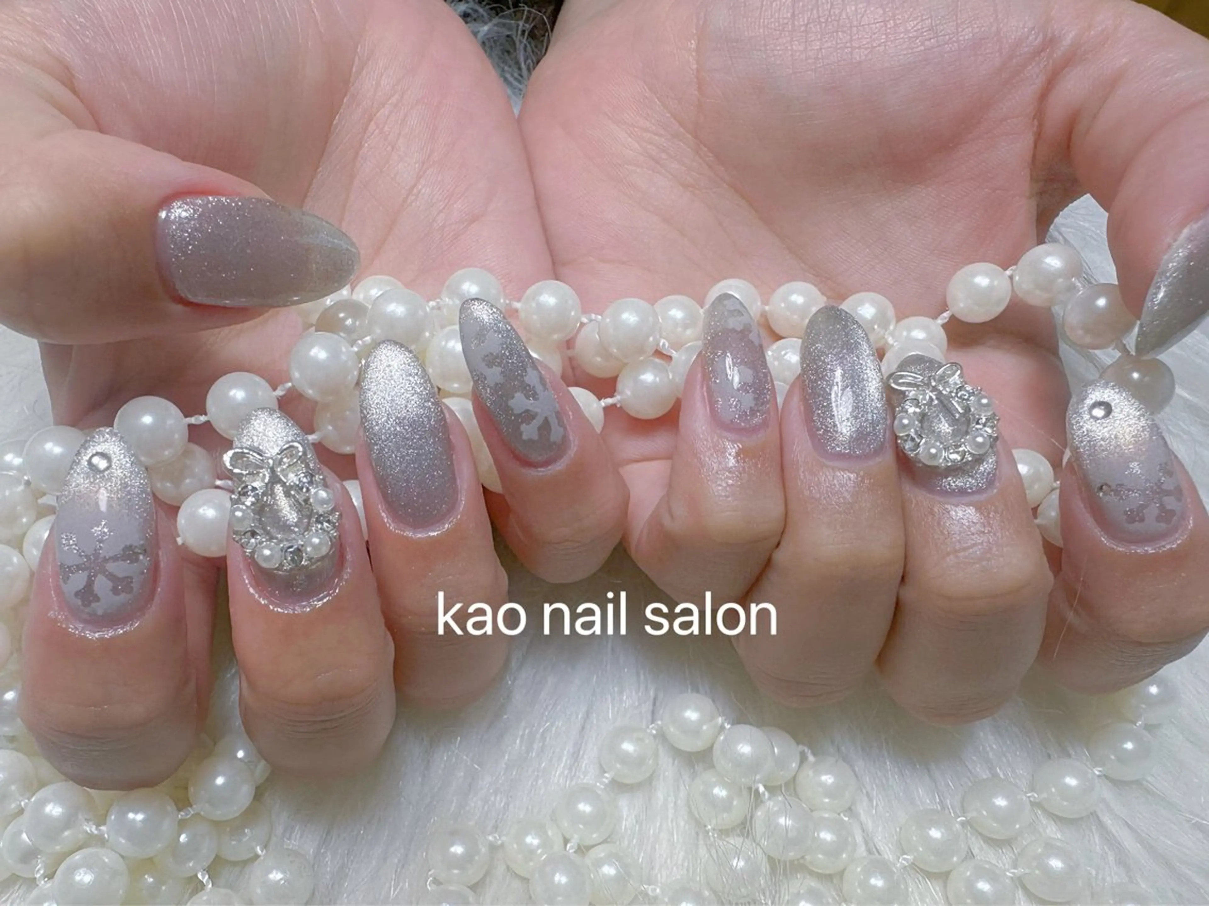ネイル ハンドネイル kao nail マグネット/長さだしのネイルデザイン