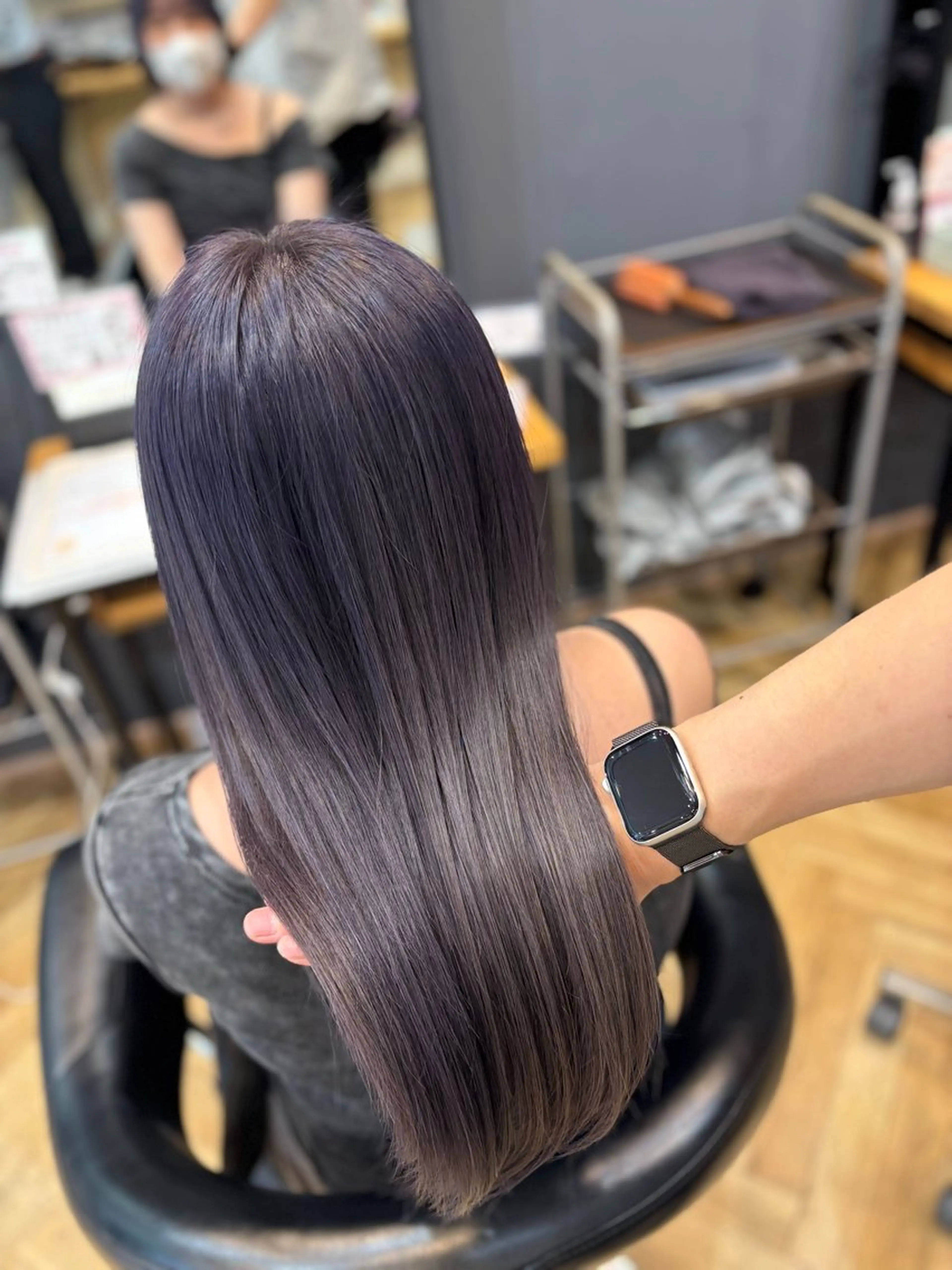 ロング ヘアカラー トリートメント 韓国ヘア/レイヤー 🇰🇷/艶髪/長橋のヘアスタイル