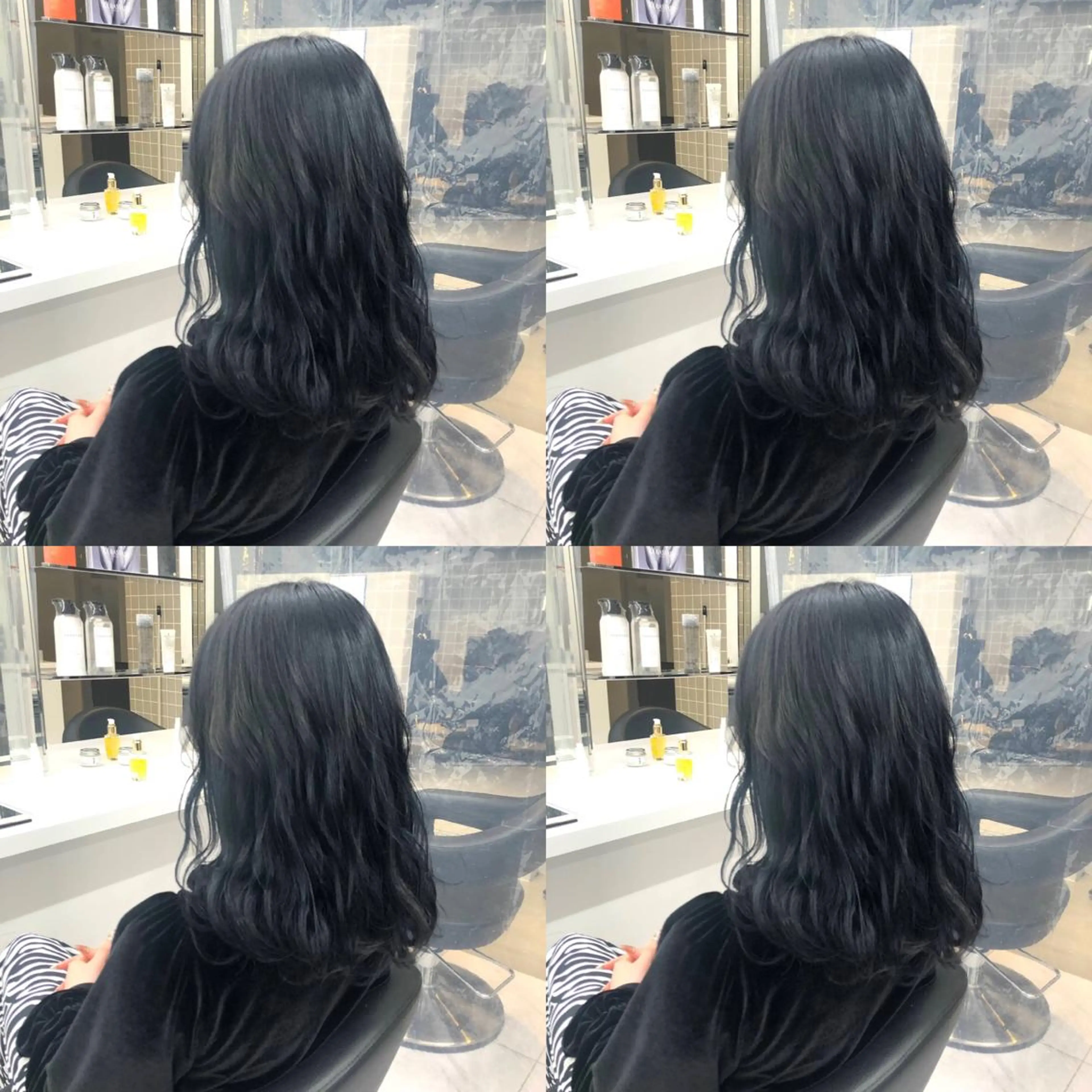 ミディアム カラー パーマ ヘアアレンジ メンズ キッズ ネイル マツエク・マツパ 🦋透明感グレージュ /韓国レイヤー🦋のヘアスタイル