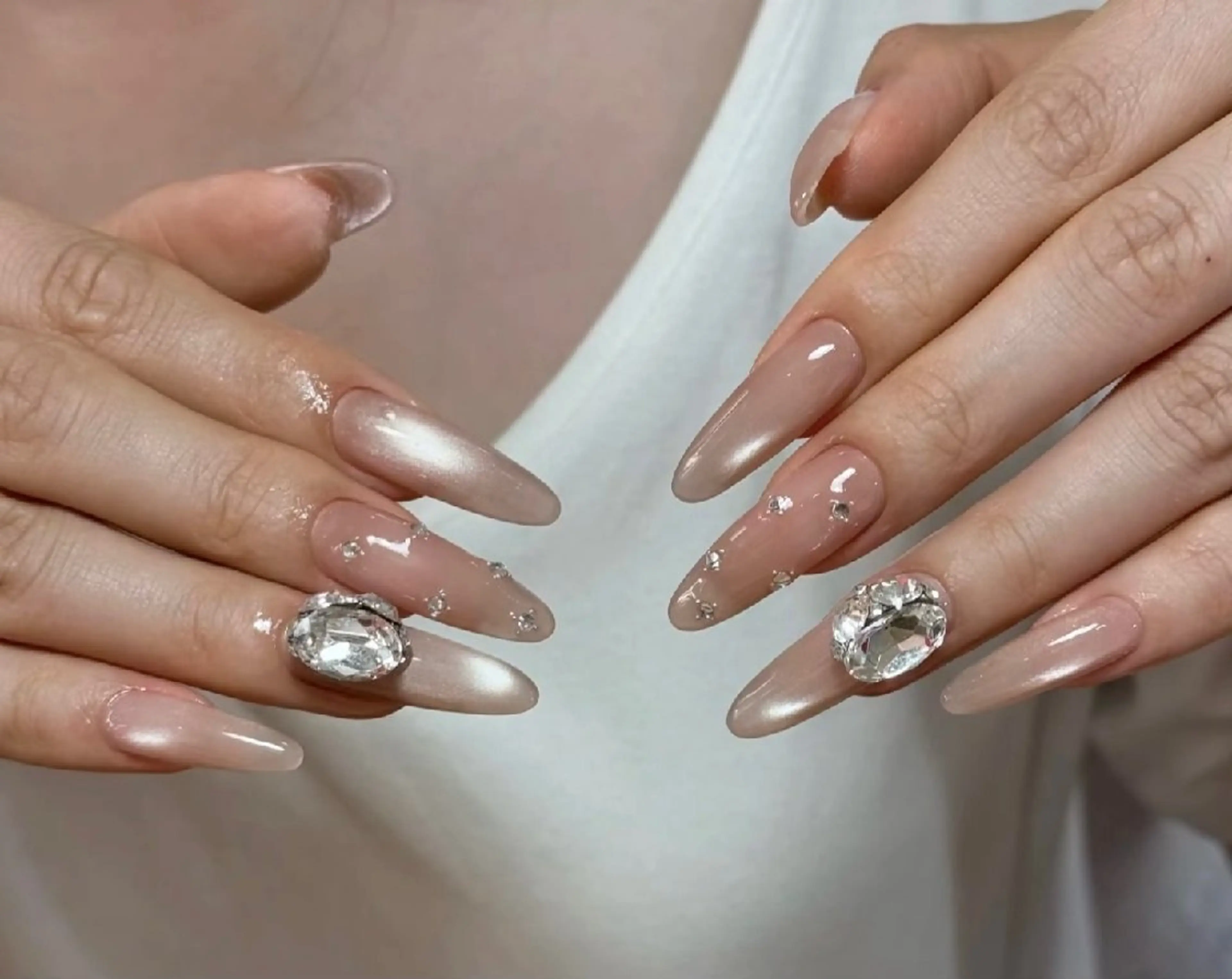 HAND】チップ長さ出し★シンプル★6本まで持ち込みデザイン¥13980→¥12980の写真