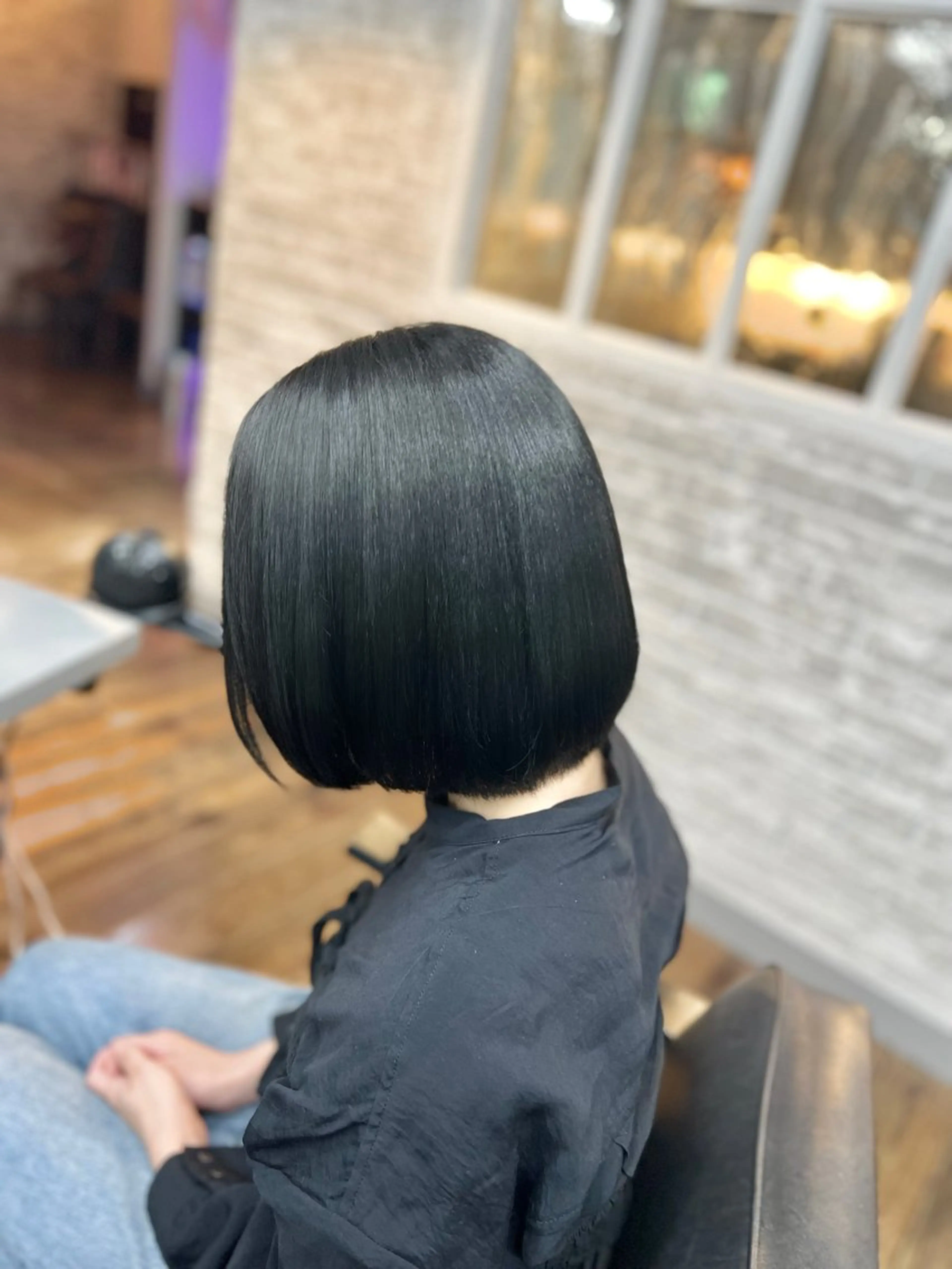 ミディアム 【💖ブリーチ/ 縮毛矯正】あおい🌷のヘアスタイル