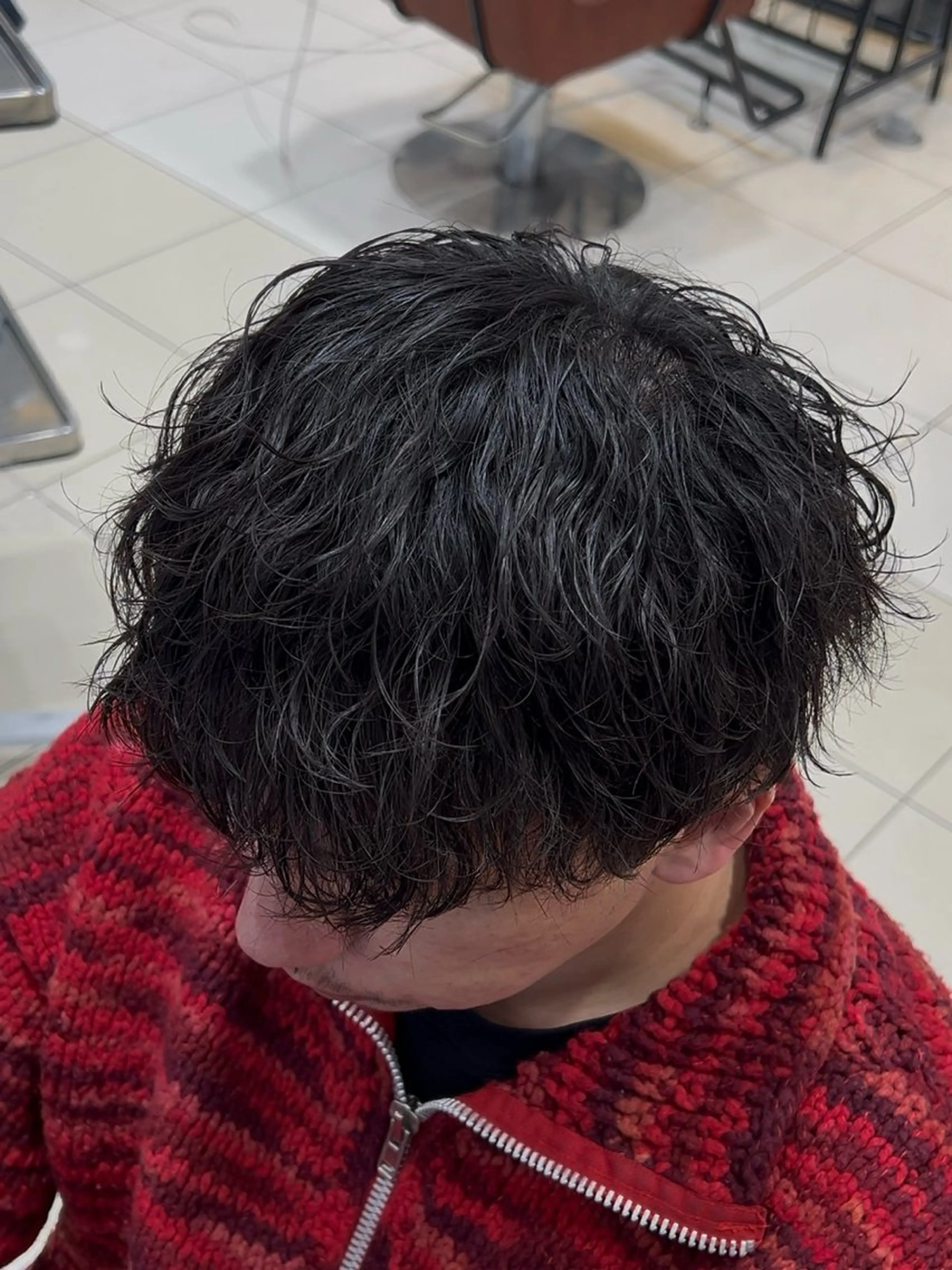 ショート パーマ メンズ メンズパーマ カット パーマ メンズ特化/勝田駅/ 佐和駅/鈴木輝瑠/のヘアスタイル