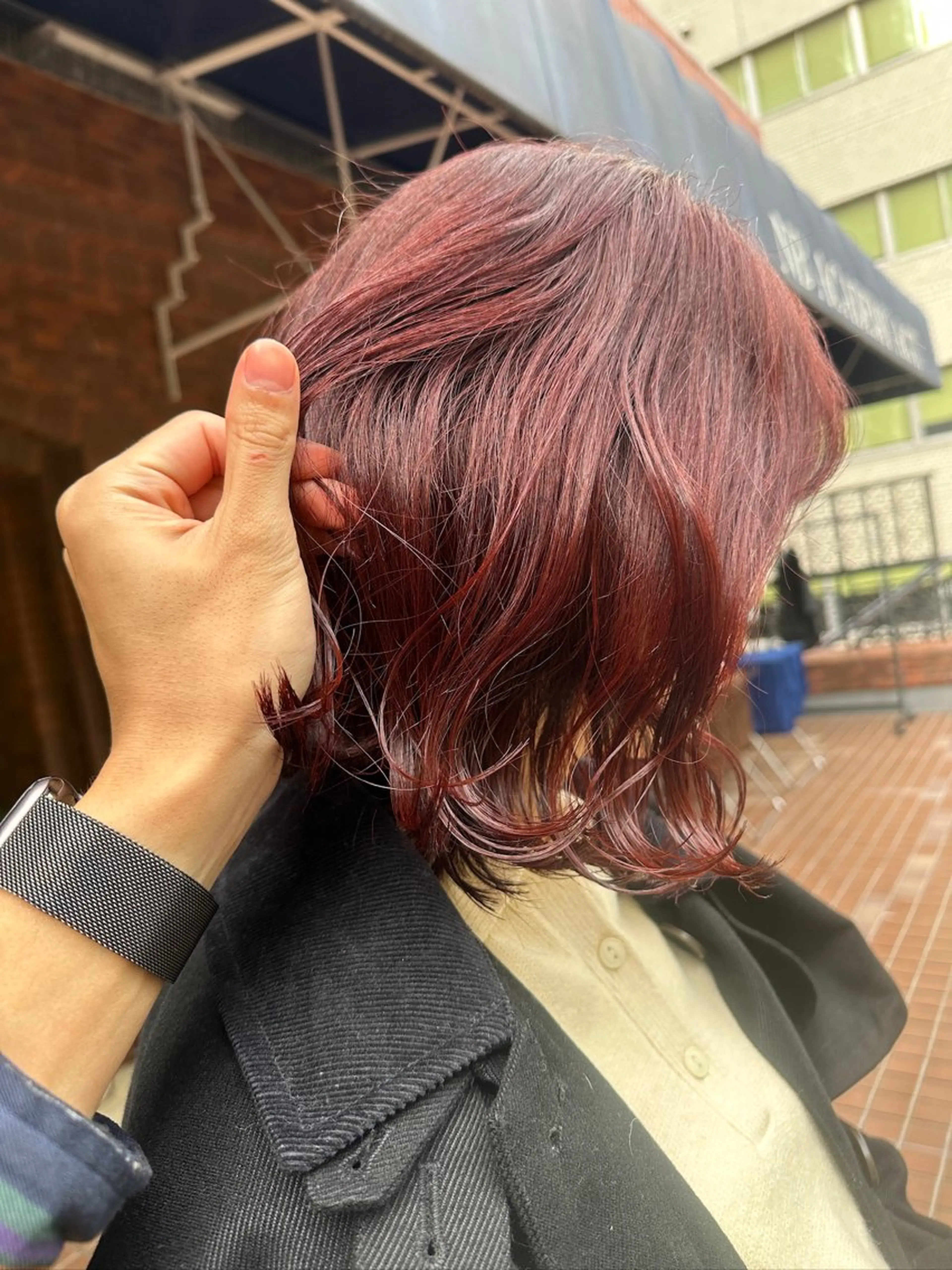 カラー ボブ カット ヘアカラー UMEDA RYUHEIのヘアスタイル