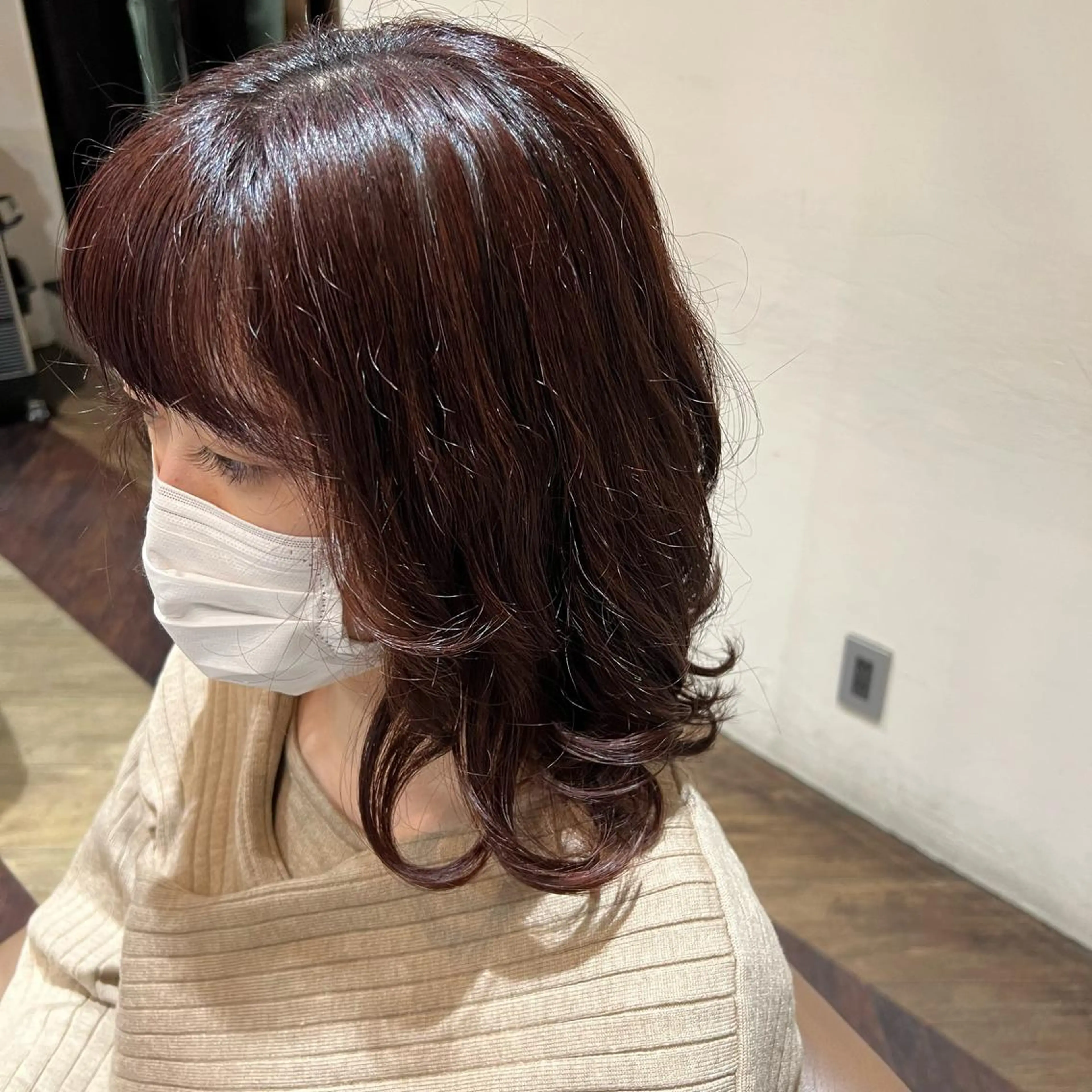 ミディアム パーマ ミディアムパーマ デジタルパーマ DAHLI plum（ダリ　プリュム）所属・中村 玲美のヘアスタイル