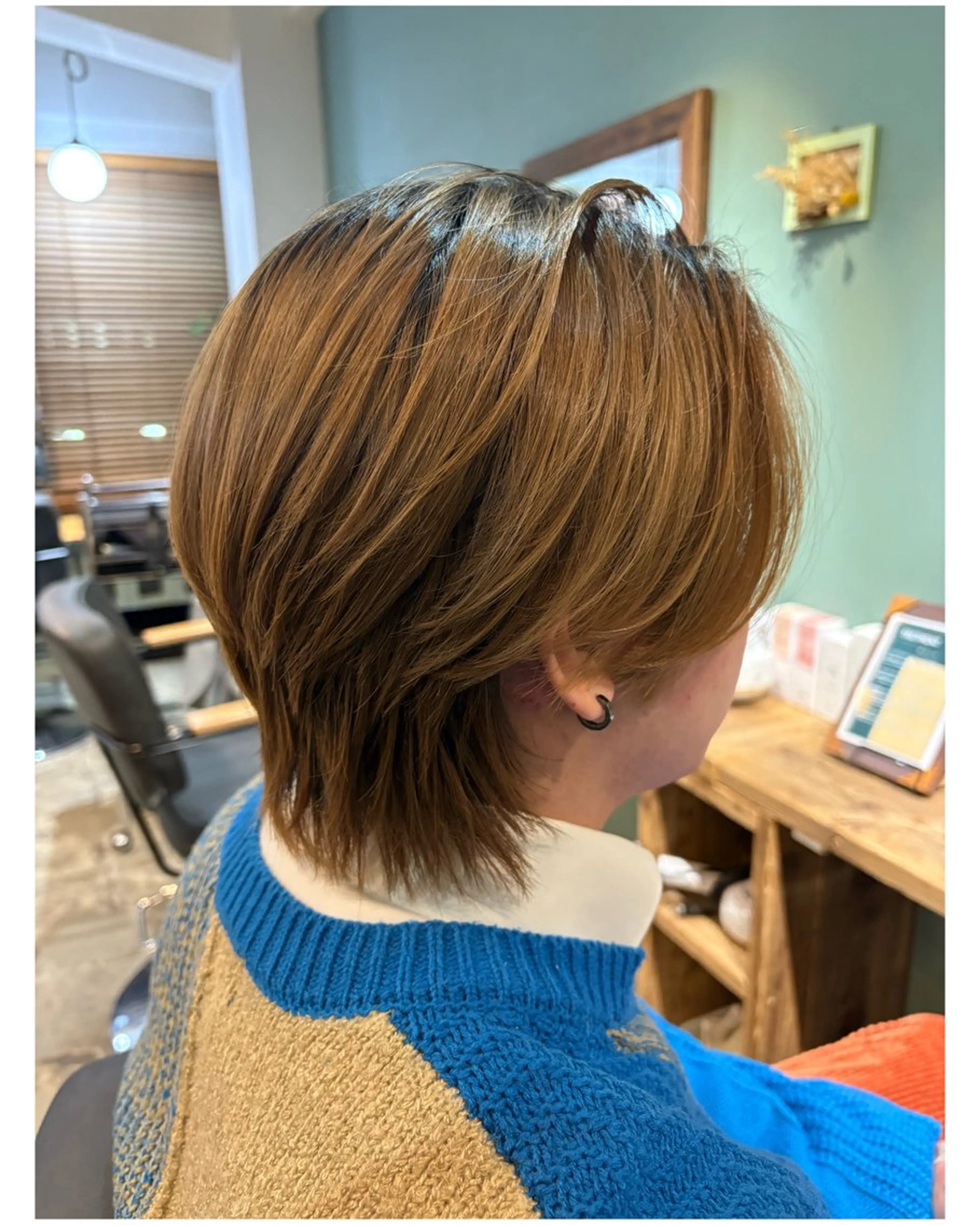 ショート メンズ センターパート くびれヘア 艶×透明感カラー♡ カットモデル募集中のヘアスタイル