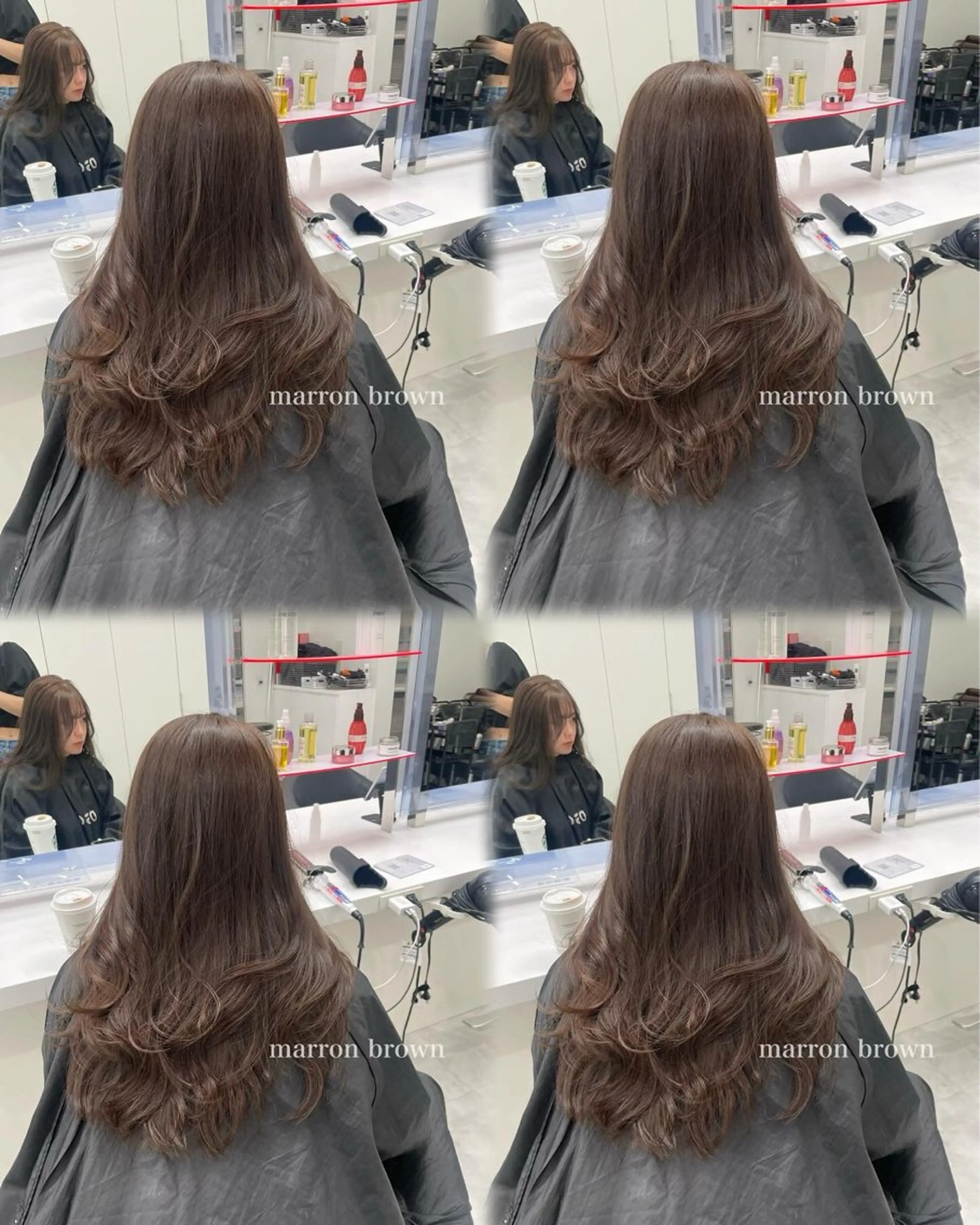 セミロング カラー ヘアアレンジ Ella所属・nana【艶髪】/ レイヤー/縮毛矯正のヘアスタイル