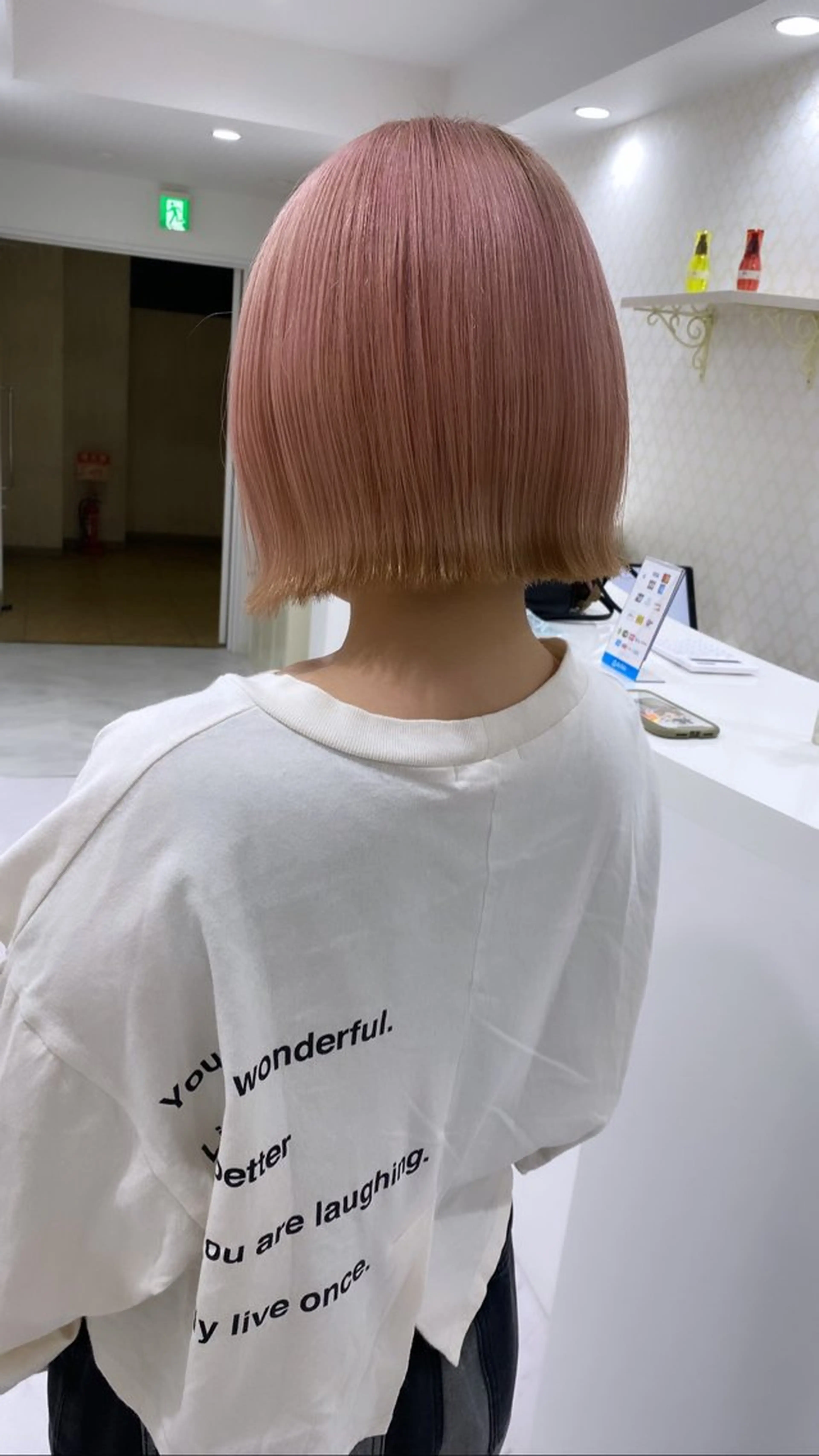 ショート カラー ヘアカラー RURI韓国ボブ 🇰🇷タッセルボブのヘアスタイル