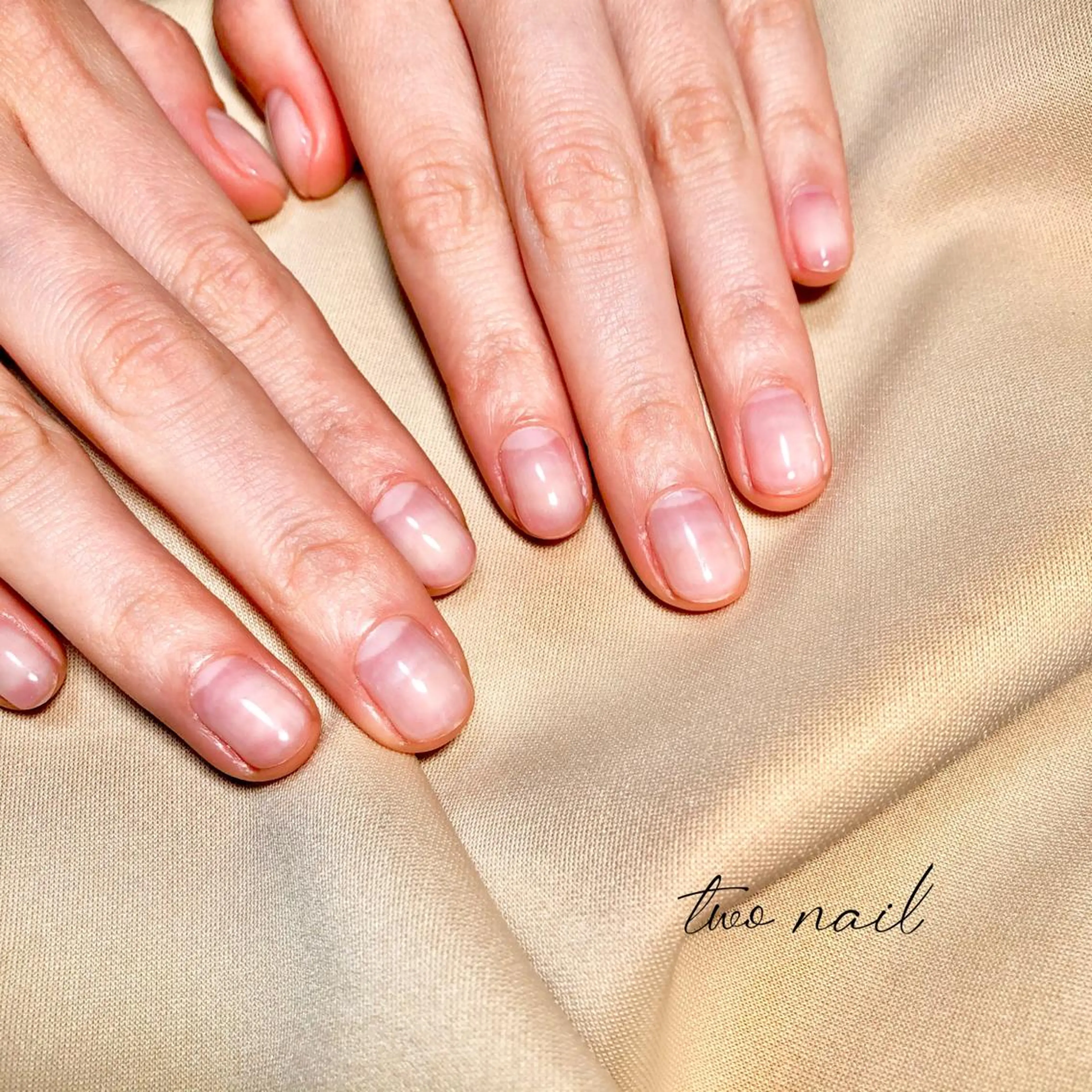 ネイル アートネイル フットネイル ハート ニュアンスネイル ホワイト ハンドネイル two nailのネイルデザイン