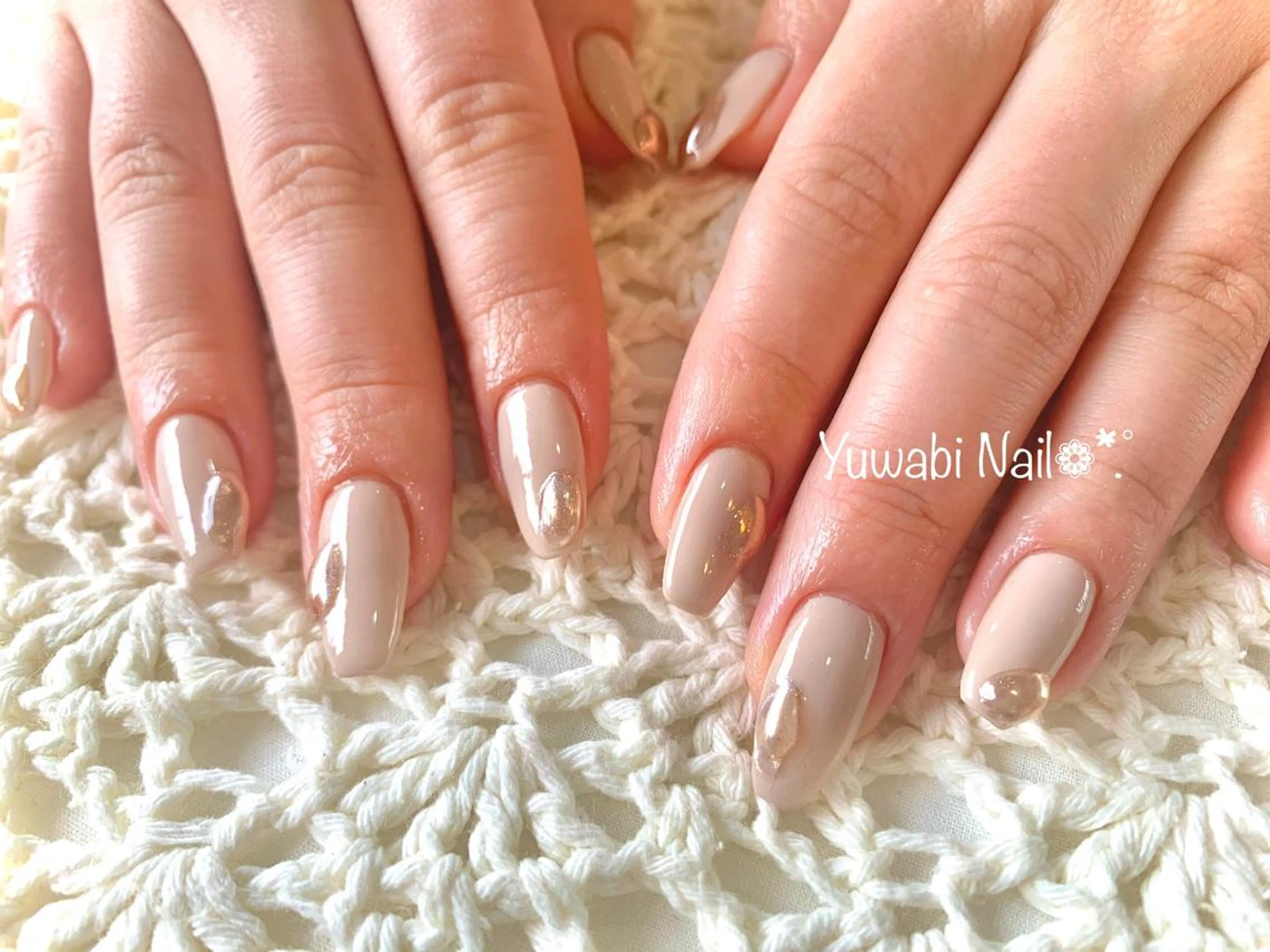 ネイル ぷっくりネイル ハンドネイル フットネイル Yuwabi Nail所属・Mimore ミモア 水戸のネイルデザイン