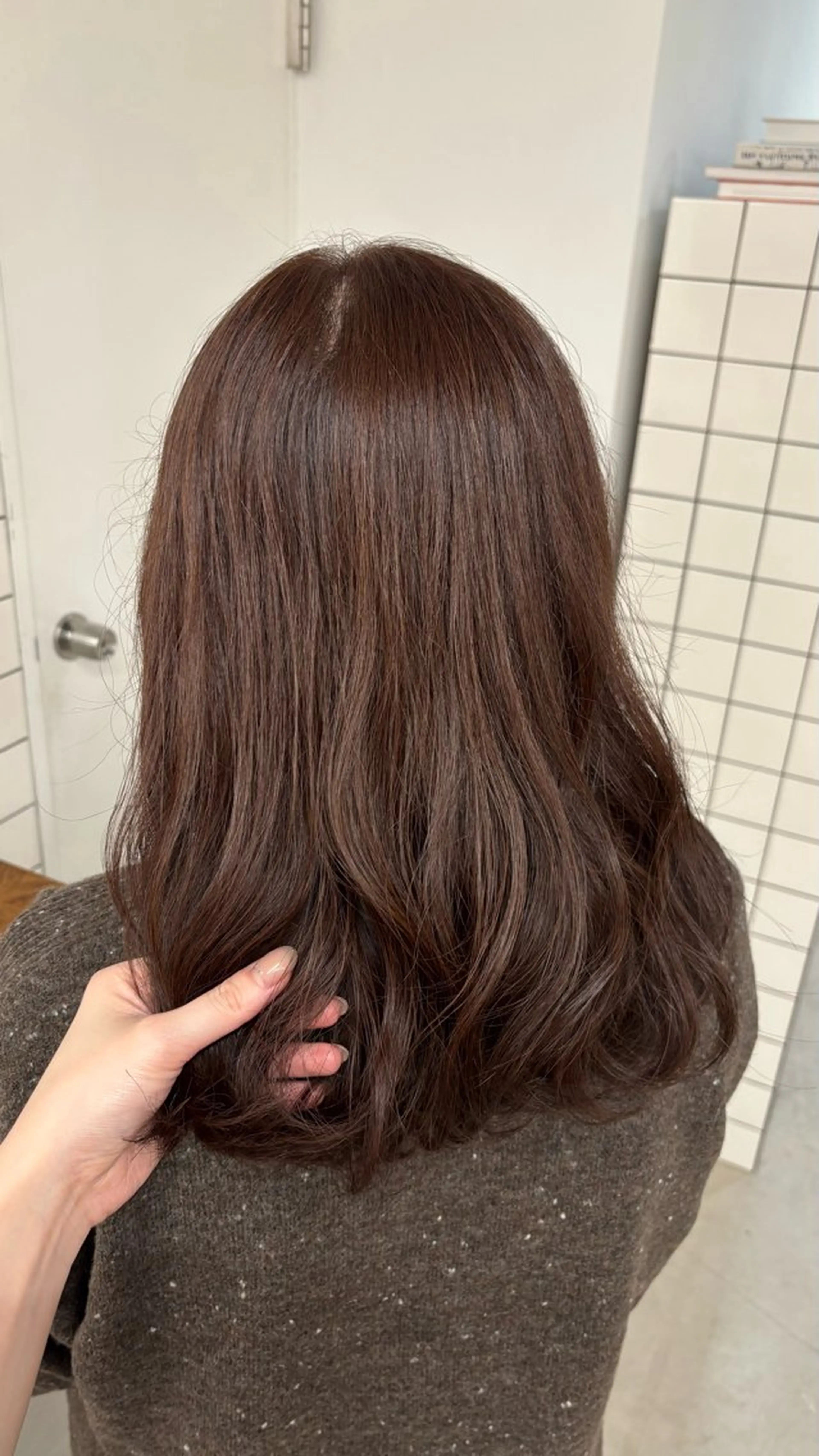 ミディアム カラー ヘアカラー QUARTE所属・福山 優奈のヘアスタイル