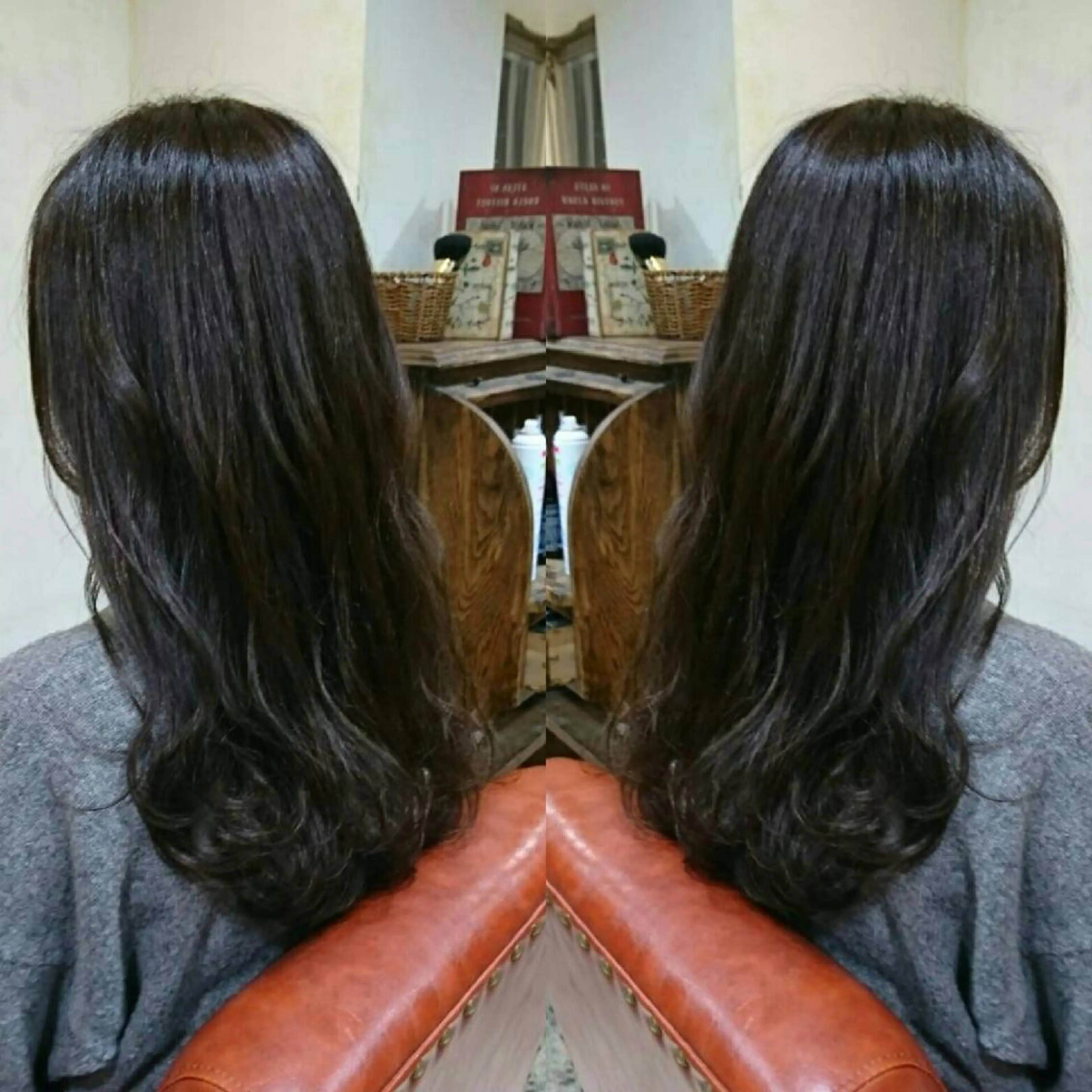 ロング カラー アディクシーカラー アッシュ ダークアッシュ RITA Hairs所属・☆艶髪・美髪☆ 川本のヘアスタイル