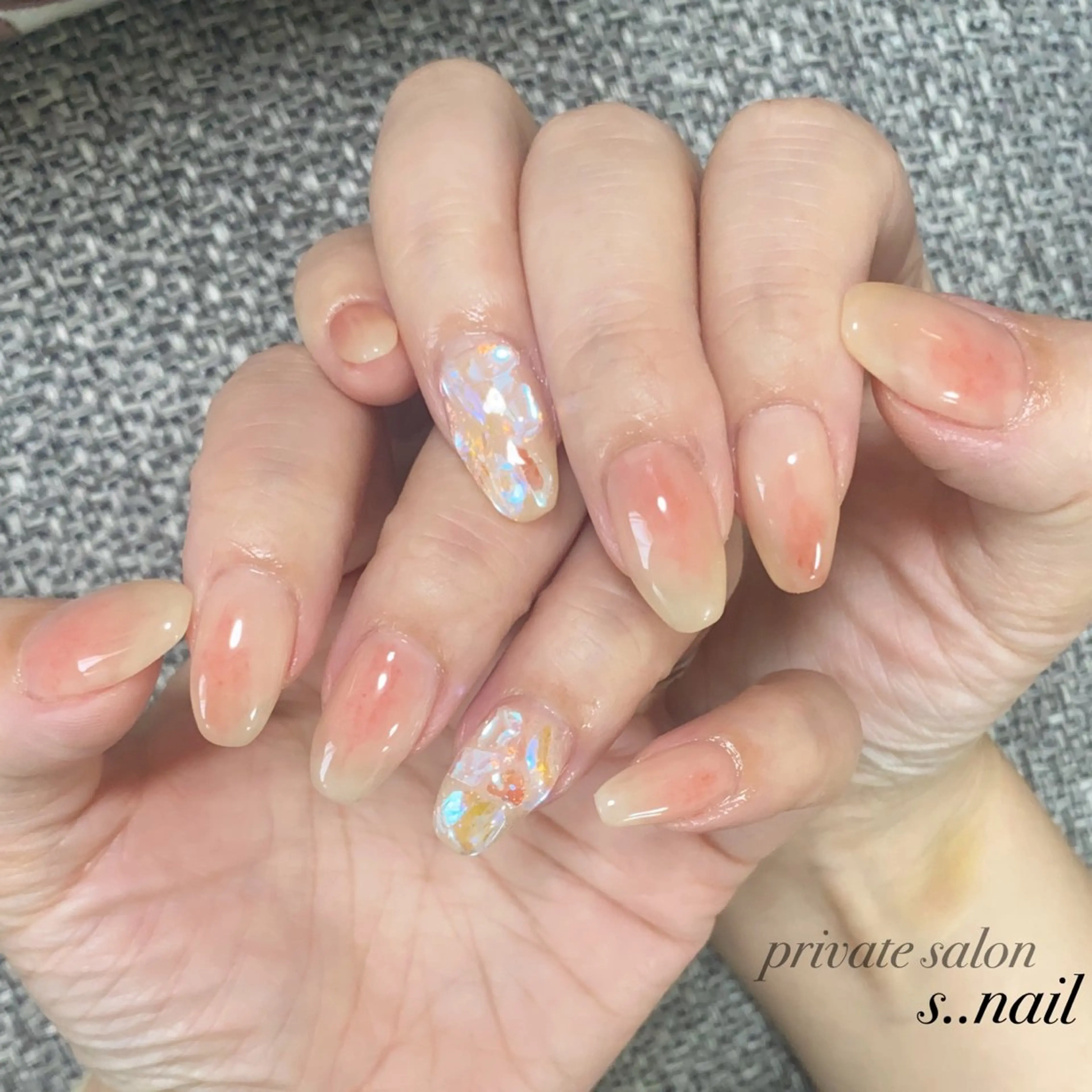 ネイル 氷ネイル・うるうるネイル ストーンネイル ハンドネイル フットネイル s..nail / MORITAのネイルデザイン
