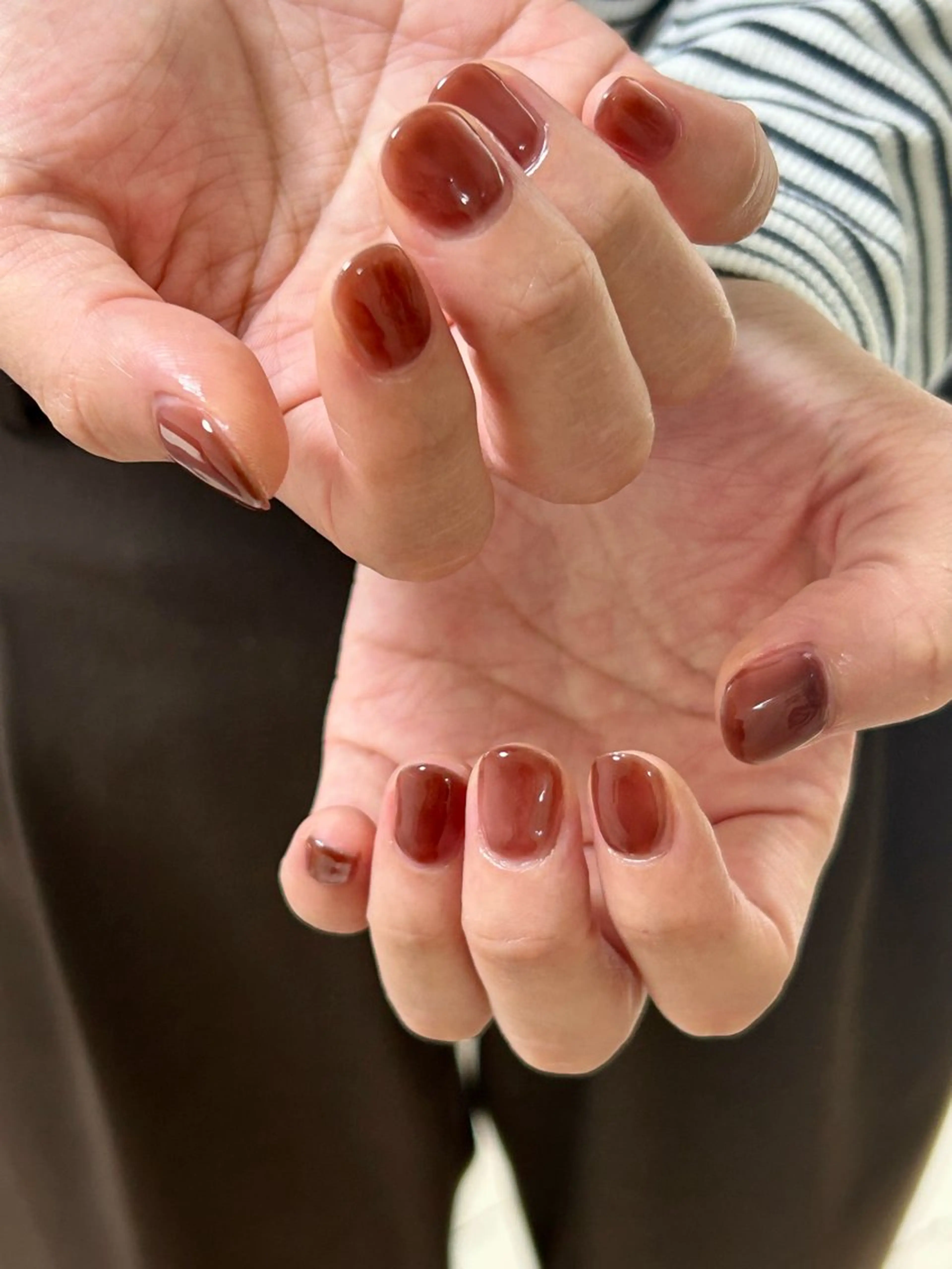 ご新規様→◽︎one color【オフ無し】10本同じカラーをお爪の根元から先端まで塗るカラーリング。の写真