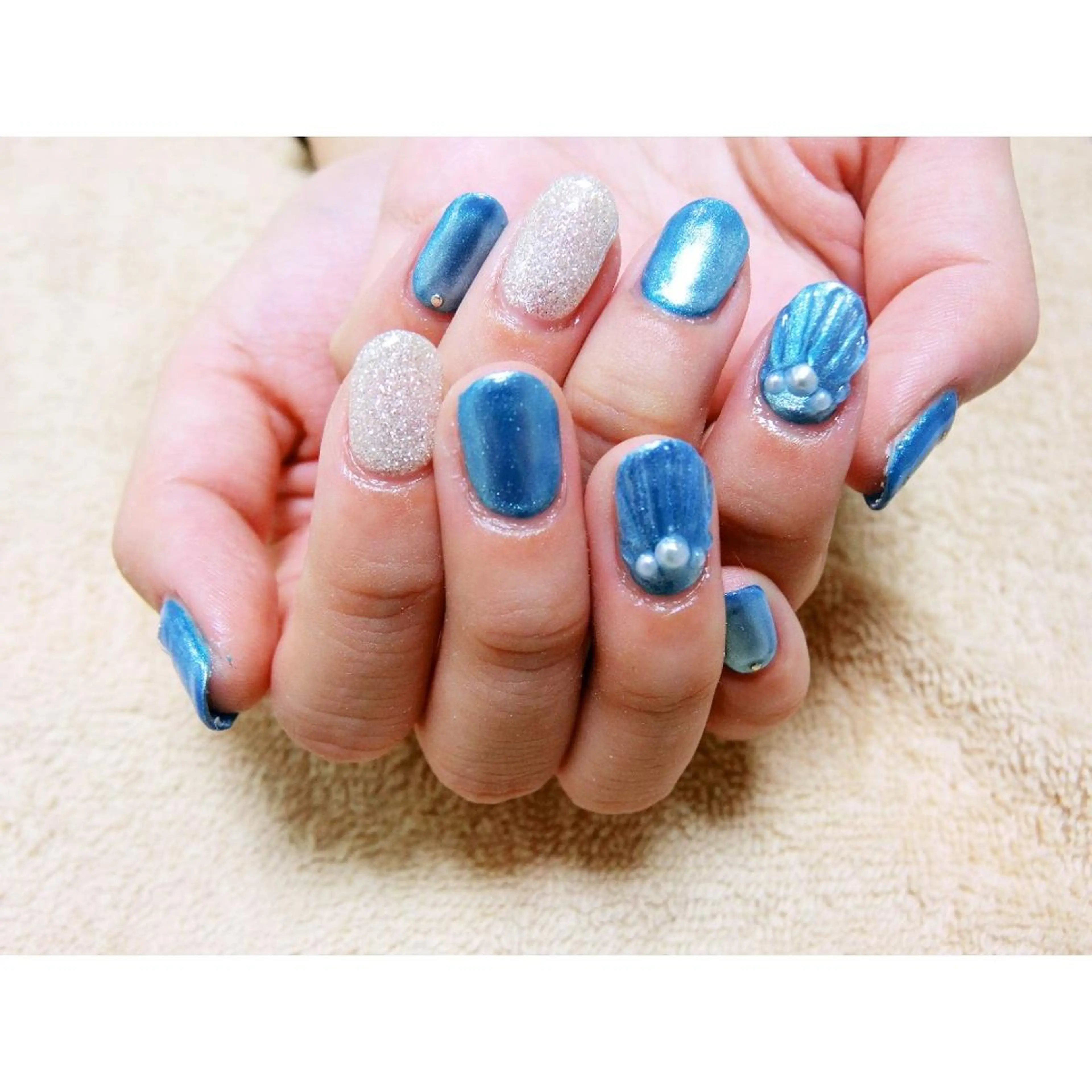 ネイル 痛ネイル/ワンホン/ フィルイン/長さだしのネイルデザイン