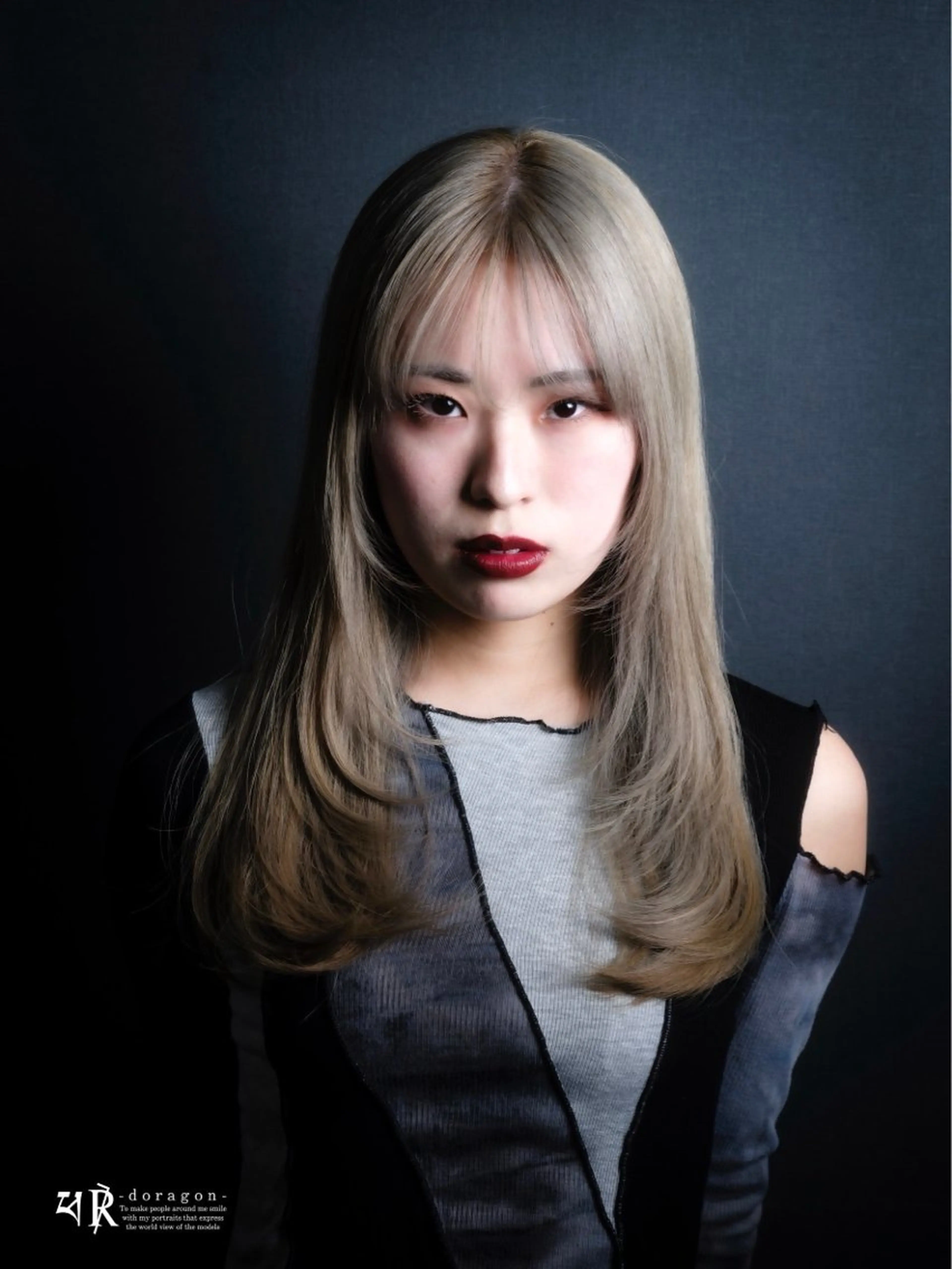 ロング カラー ハイトーンカラー 韓国風ヘア レイヤーカット broaden by anon所属・瀧上 寧音のヘアスタイル