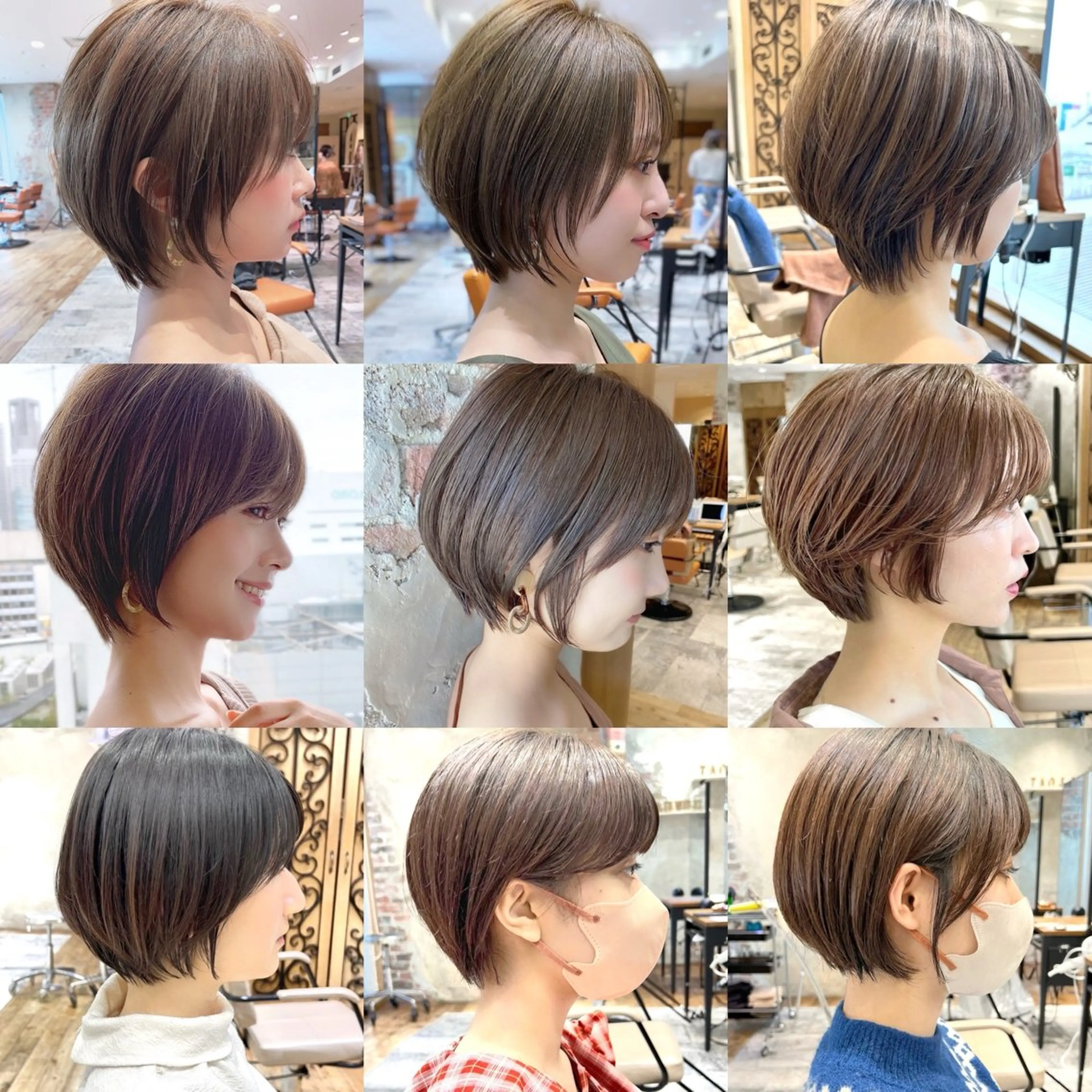 ショート カラー カット ヘアカラー トリートメント 💍新宿ショート 💍岩田莉奈のヘアスタイル