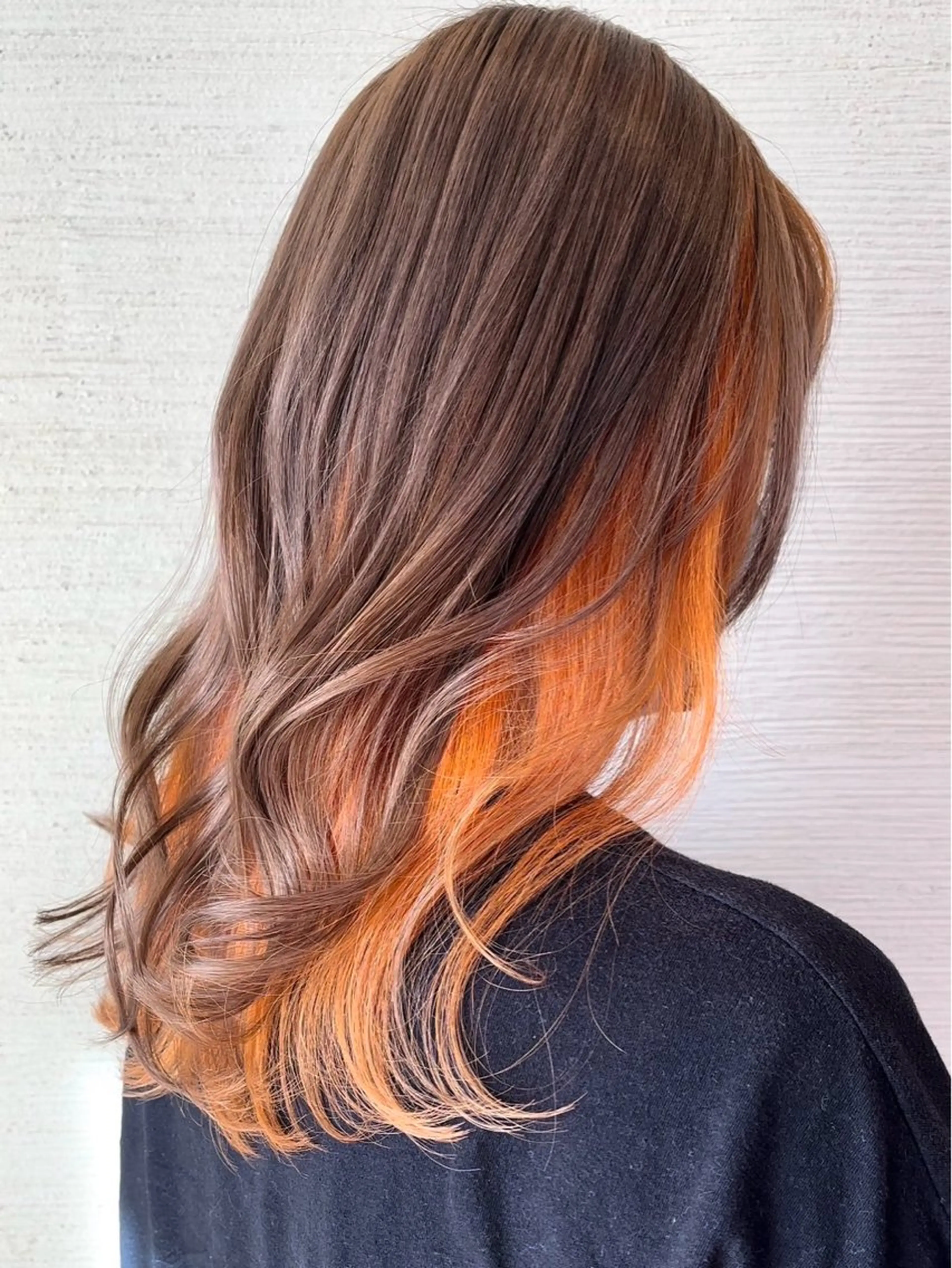 セミロング ヘアカラー トリートメント 箕浦 稜真のヘアスタイル