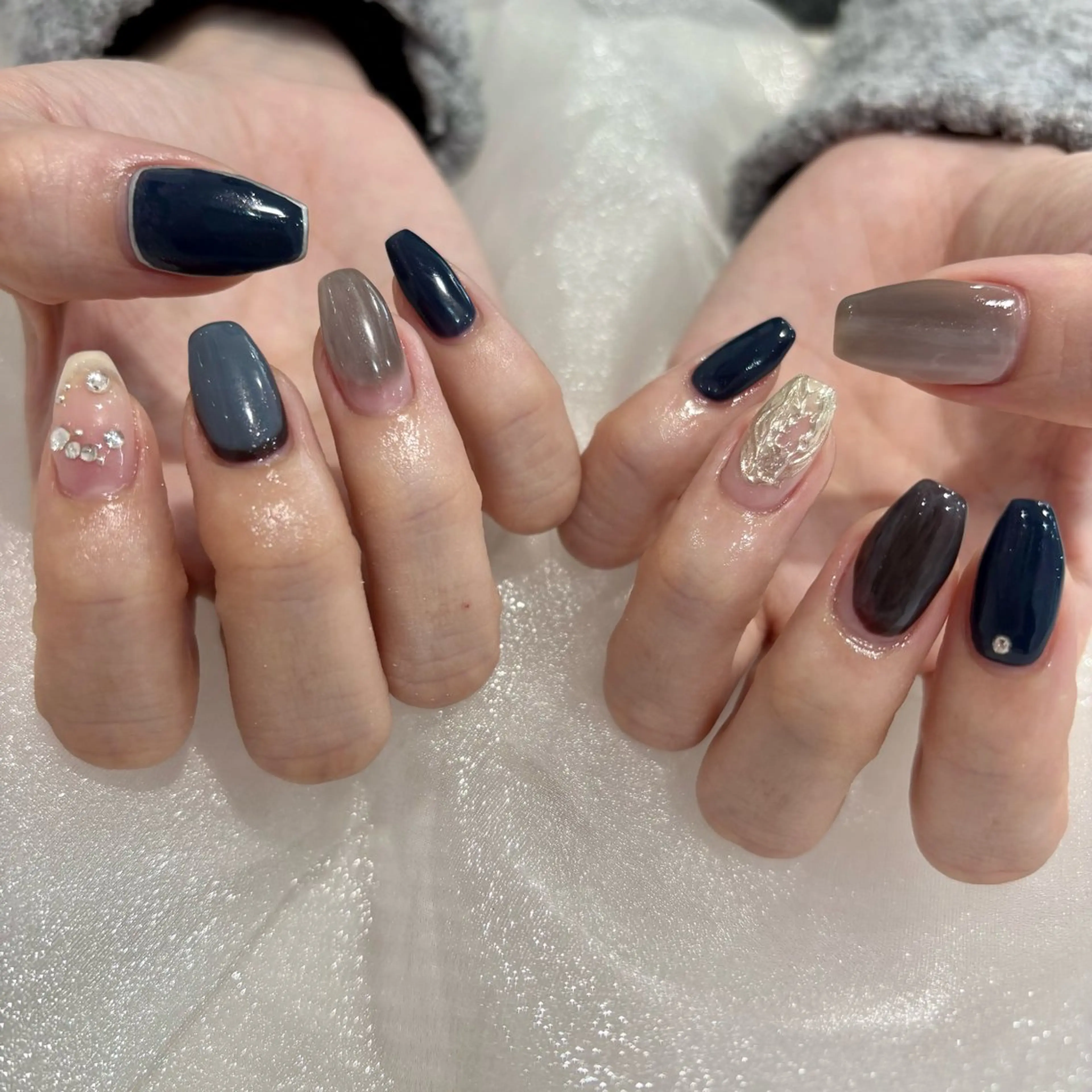 ネイル ニュアンスネイル ハンドネイル 江原 楓果のネイルデザイン