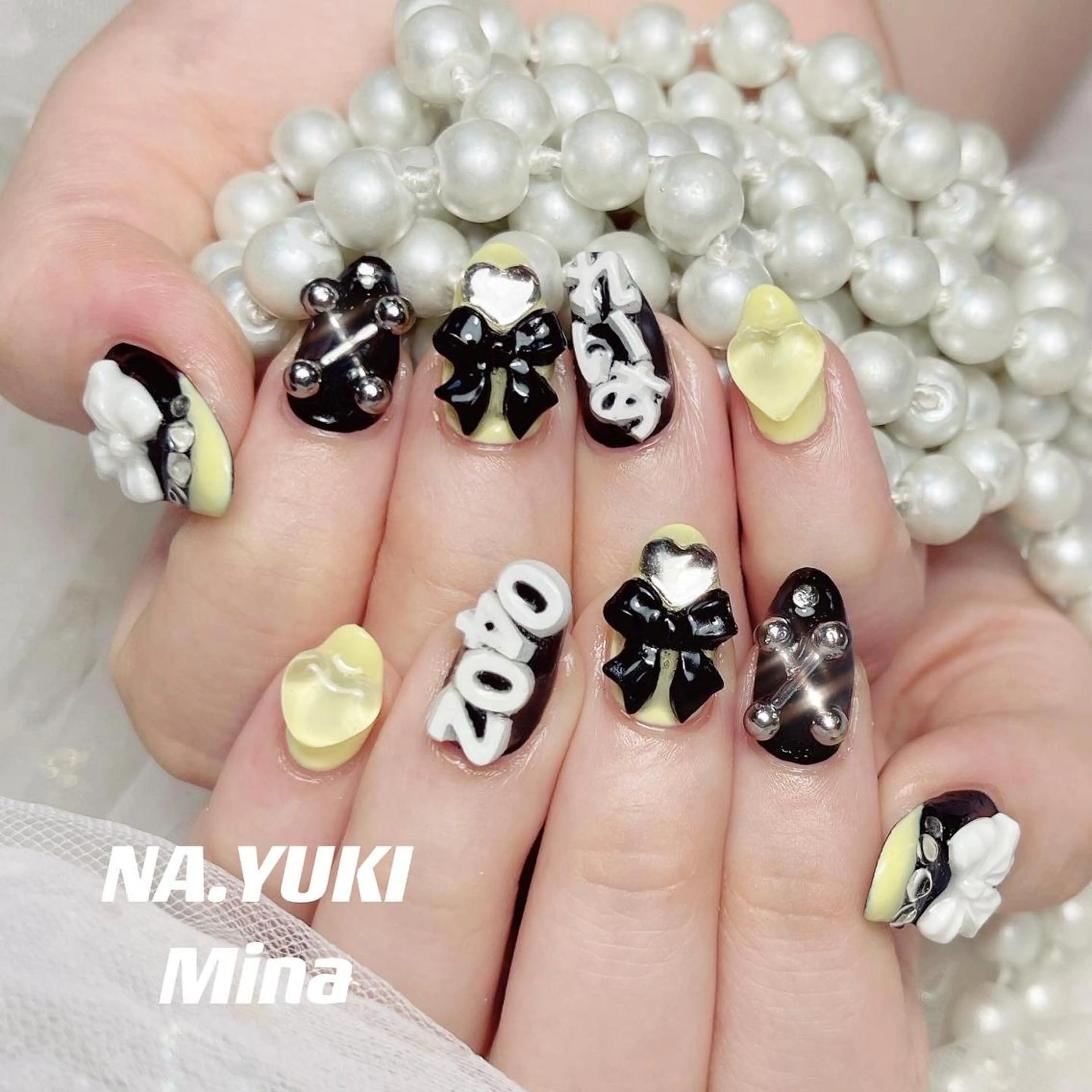 ネイル セミロング カラー パーマ ヘアアレンジ メンズ キッズ マツエク・マツパ アイブロウ YUKI 💗 渋谷店のネイルデザイン