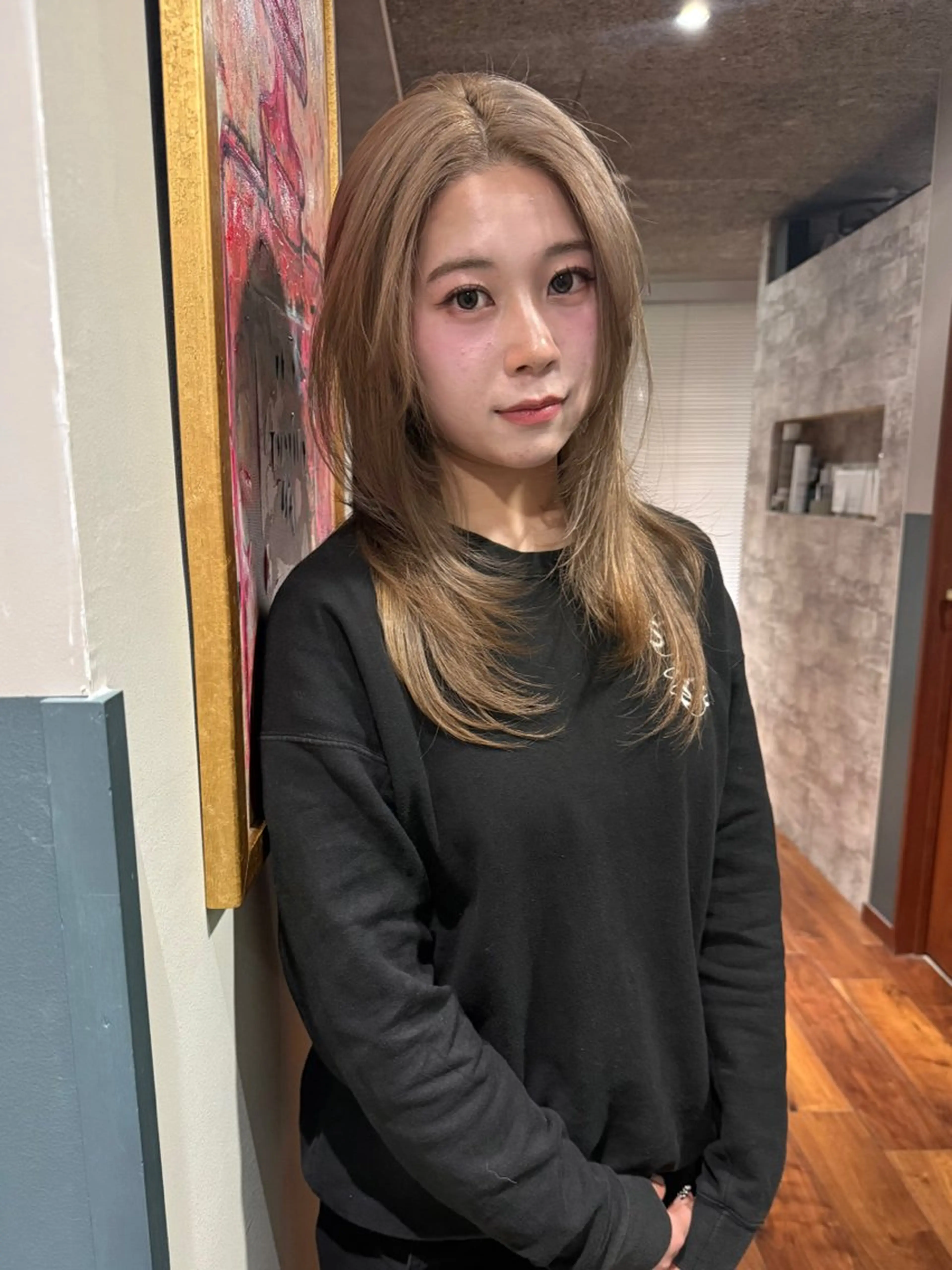 ミディアム カラー カット ヘアカラー トリートメント mai / linoah˚✧のヘアスタイル