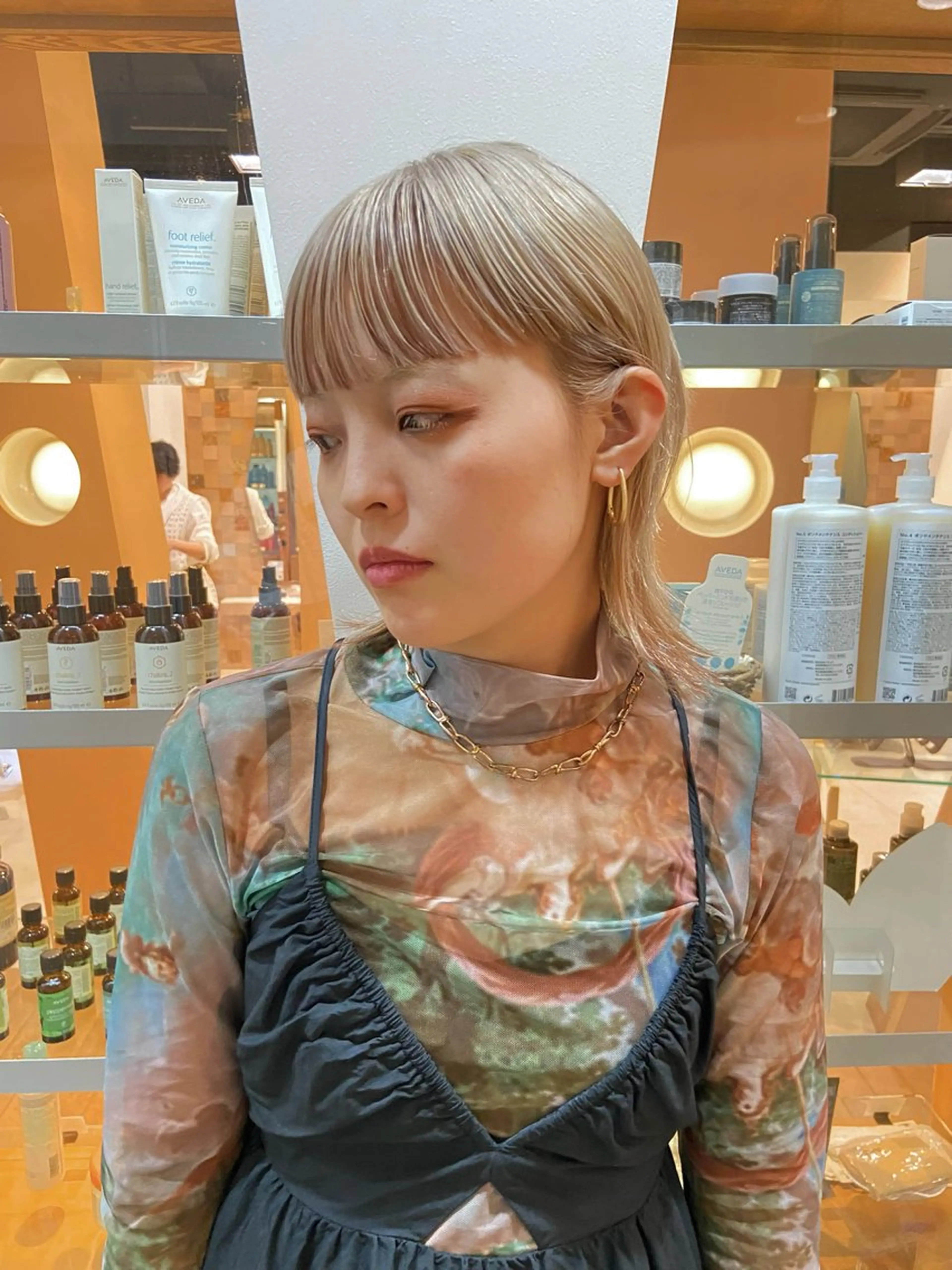 ミディアム 青木龍樹/パーマモデ ル/似合わせパーマのヘアスタイル