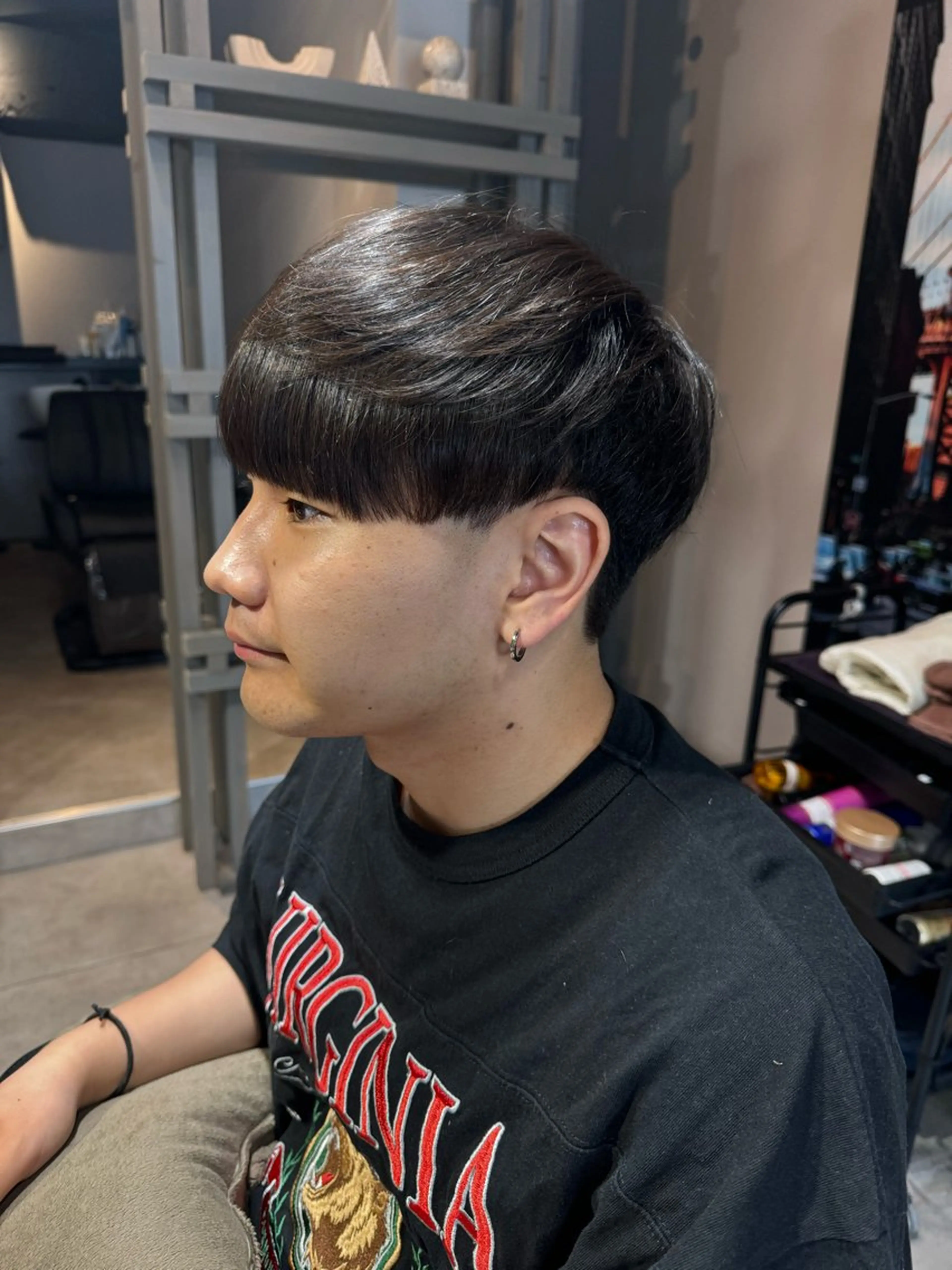 ショート パーマ メンズ 縮毛矯正 カット 縮毛矯正 トリートメント Dxxxx III所属・女性目線の大人 メンズ*Ayakaのヘアスタイル