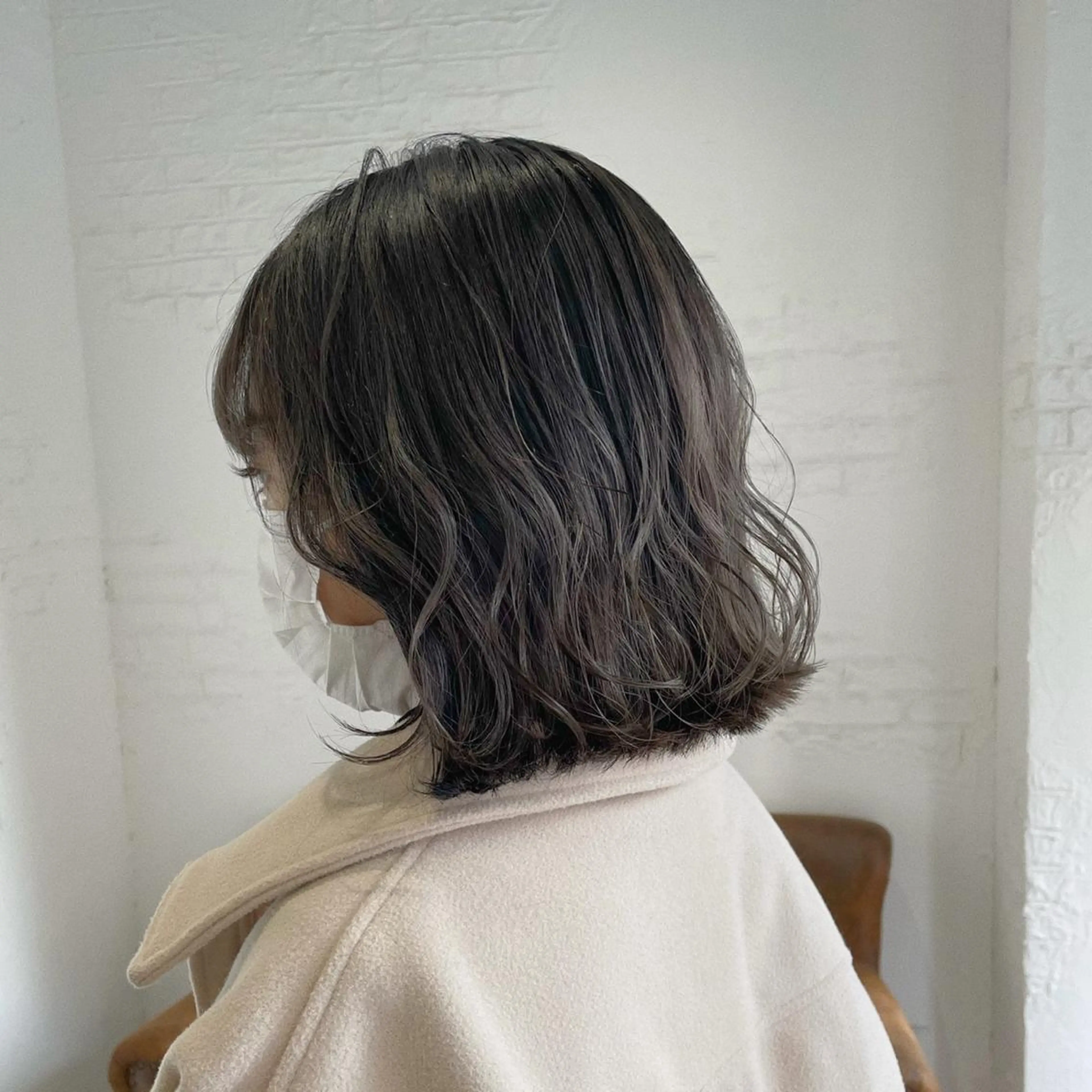 ミディアム カット ヘアカラー トリートメント ヨシムラ リオのヘアスタイル