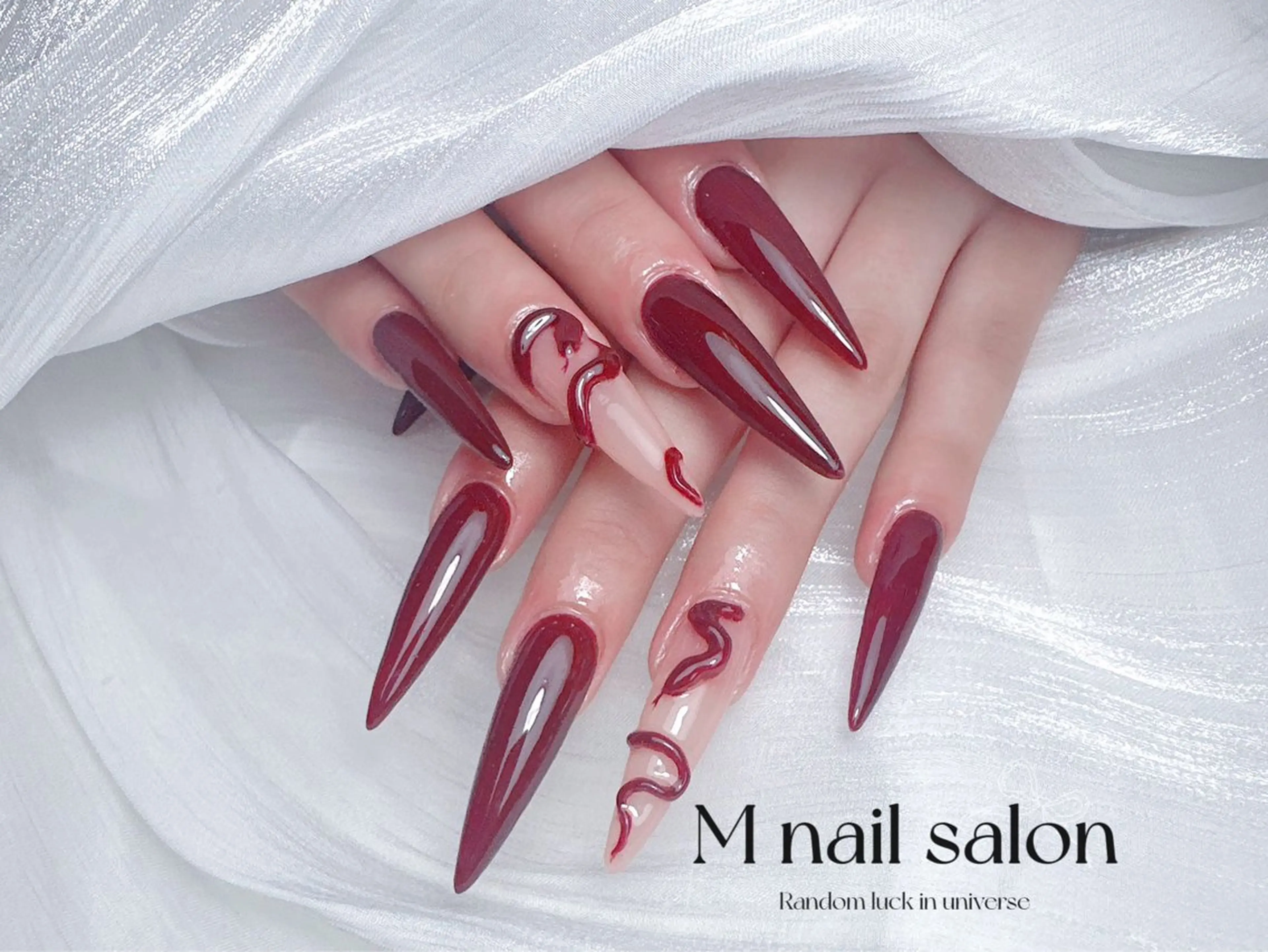 ネイル ハンドネイル M🌷nail 長さだし専門店のネイルデザイン