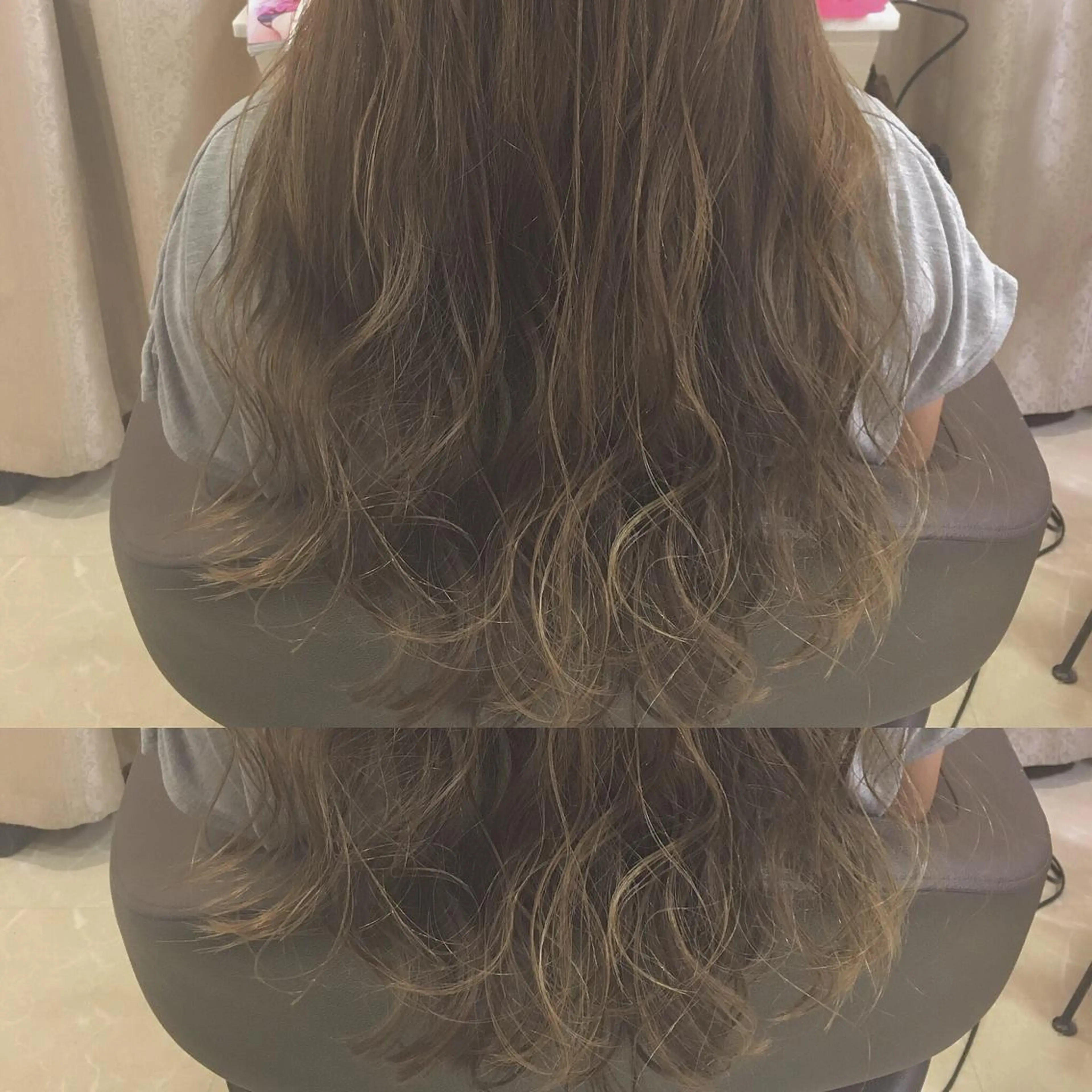 ロング カラー ベージュカラー ハイライトカラー ハイライト RUMéL 🌙YUIのマツエク・マツパデザイン