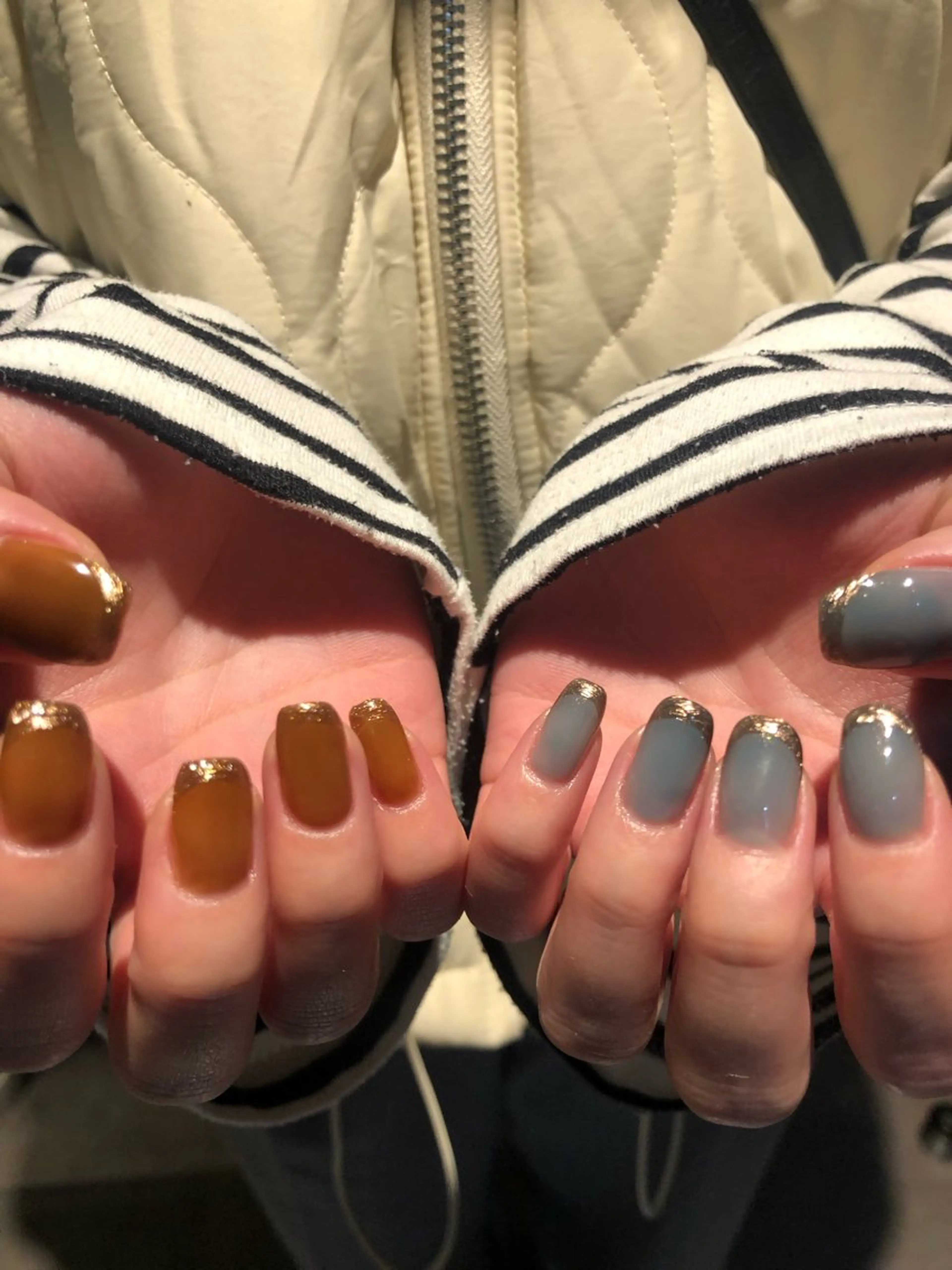 ネイル フレンチネイル ミラーネイル ハンドネイル muhl by DILL所属・. wakanaのネイルデザイン