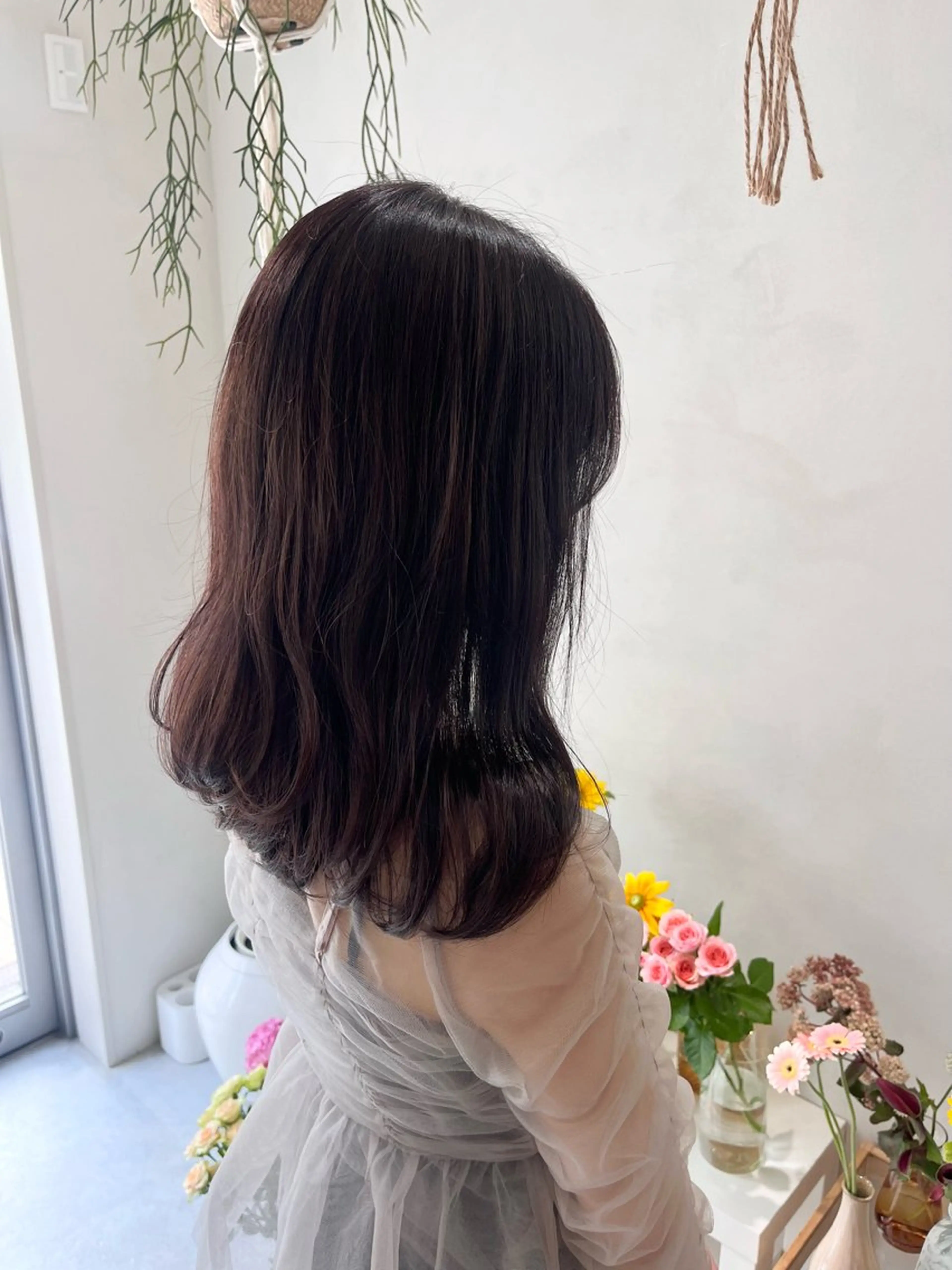 ロング カラー レイヤーカット ローレイヤー 暖色カラー／ ヘアセット🌛櫻井舞のヘアスタイル