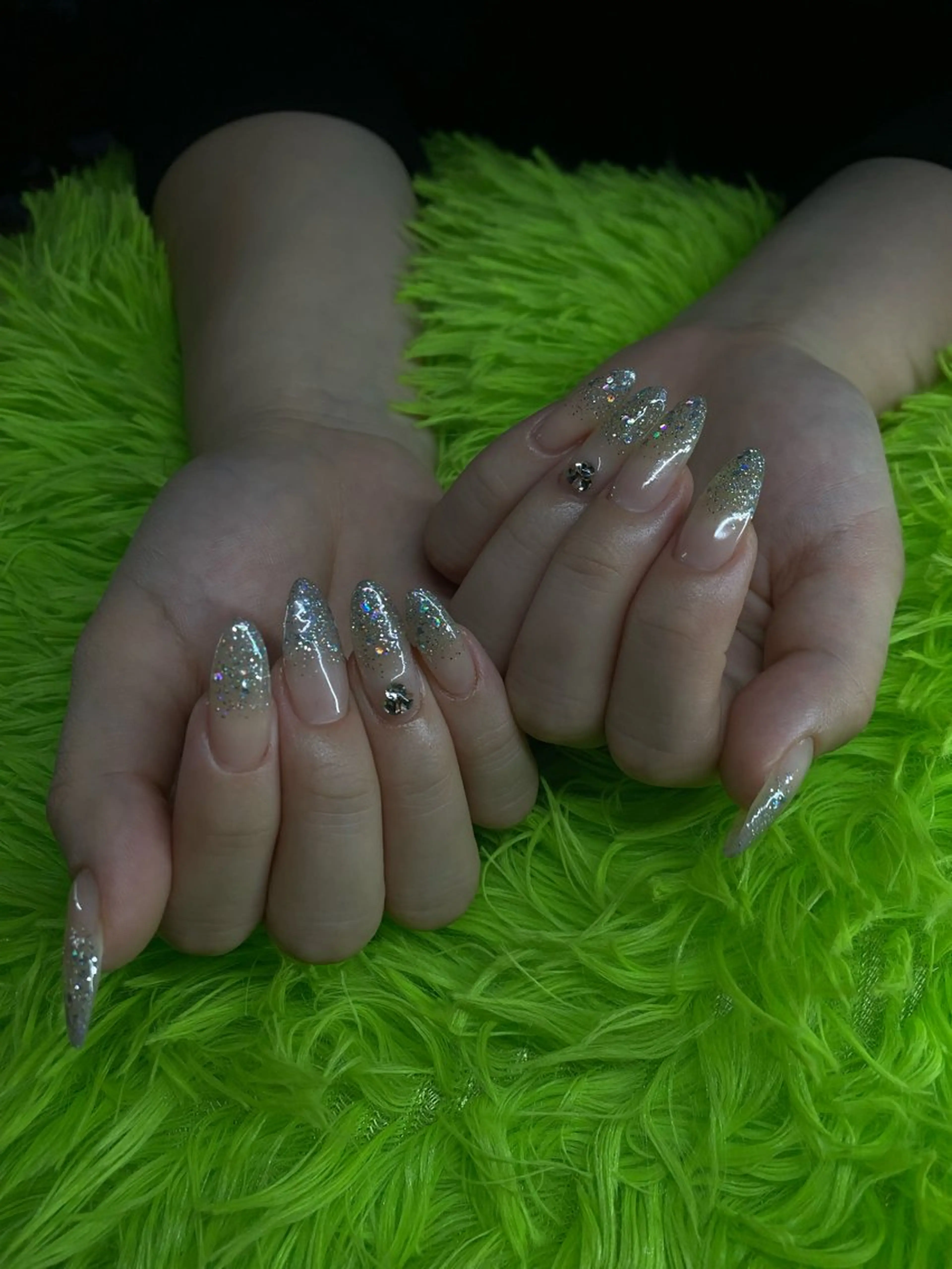 ラメグラ/ワンカラーグラデーションの写真