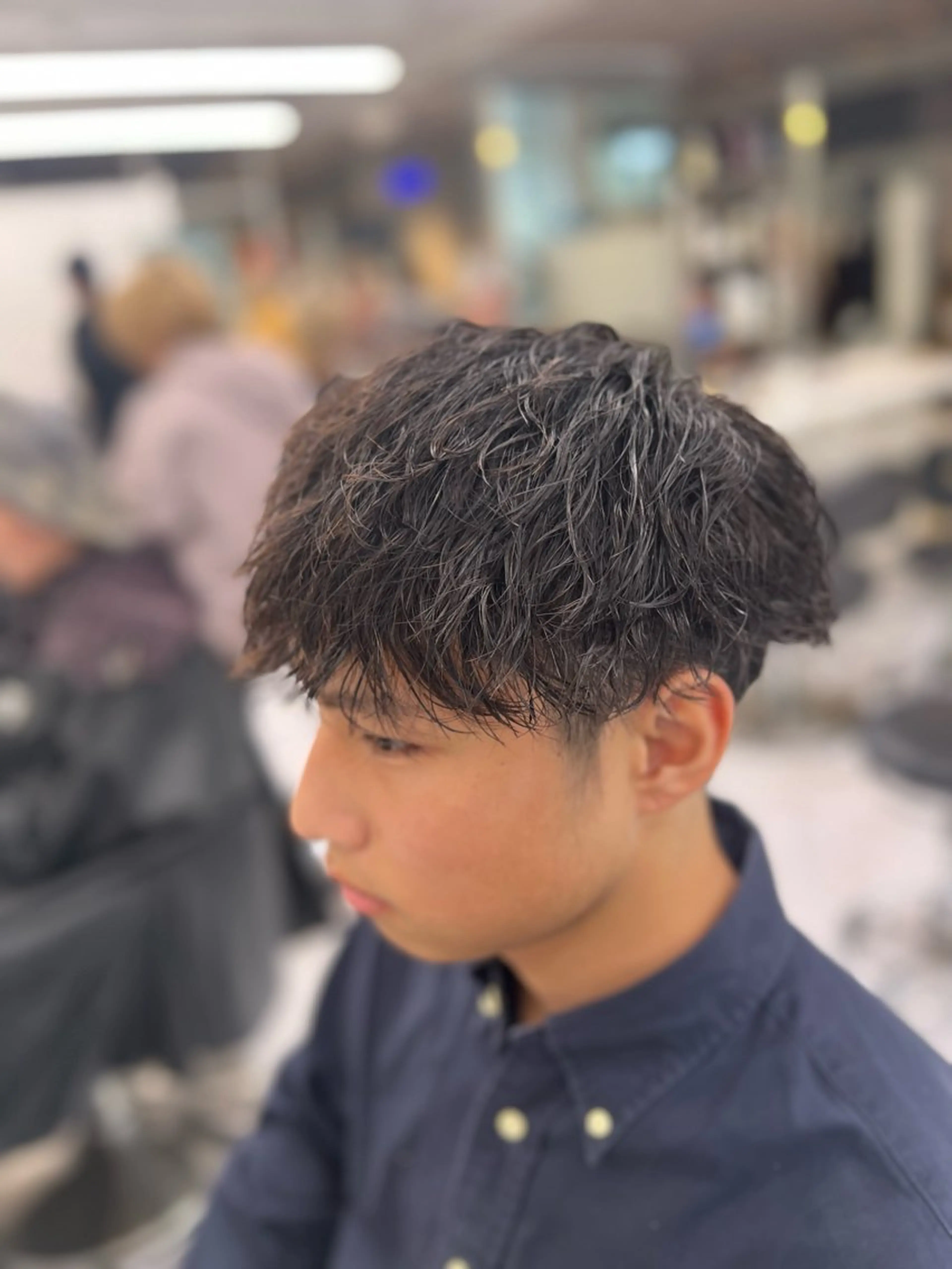 ロング カラー カット パーマ 韓国レイヤーカット /REIのヘアスタイル