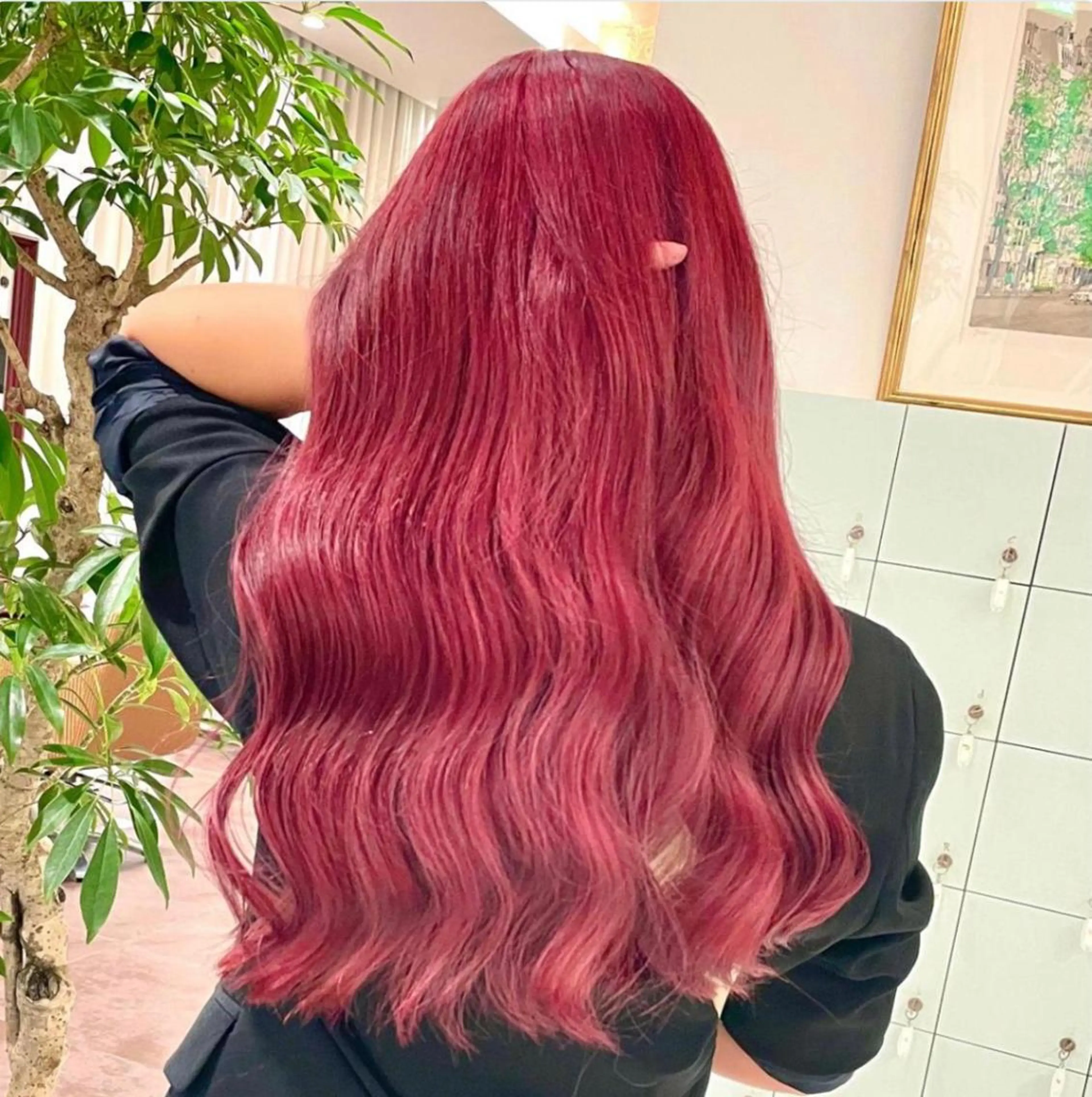 ミディアム カラー ヘアアレンジ ヘアカラー 🌹TikTok４万 ﾌｫﾛﾜｰ🌹AKIのヘアスタイル