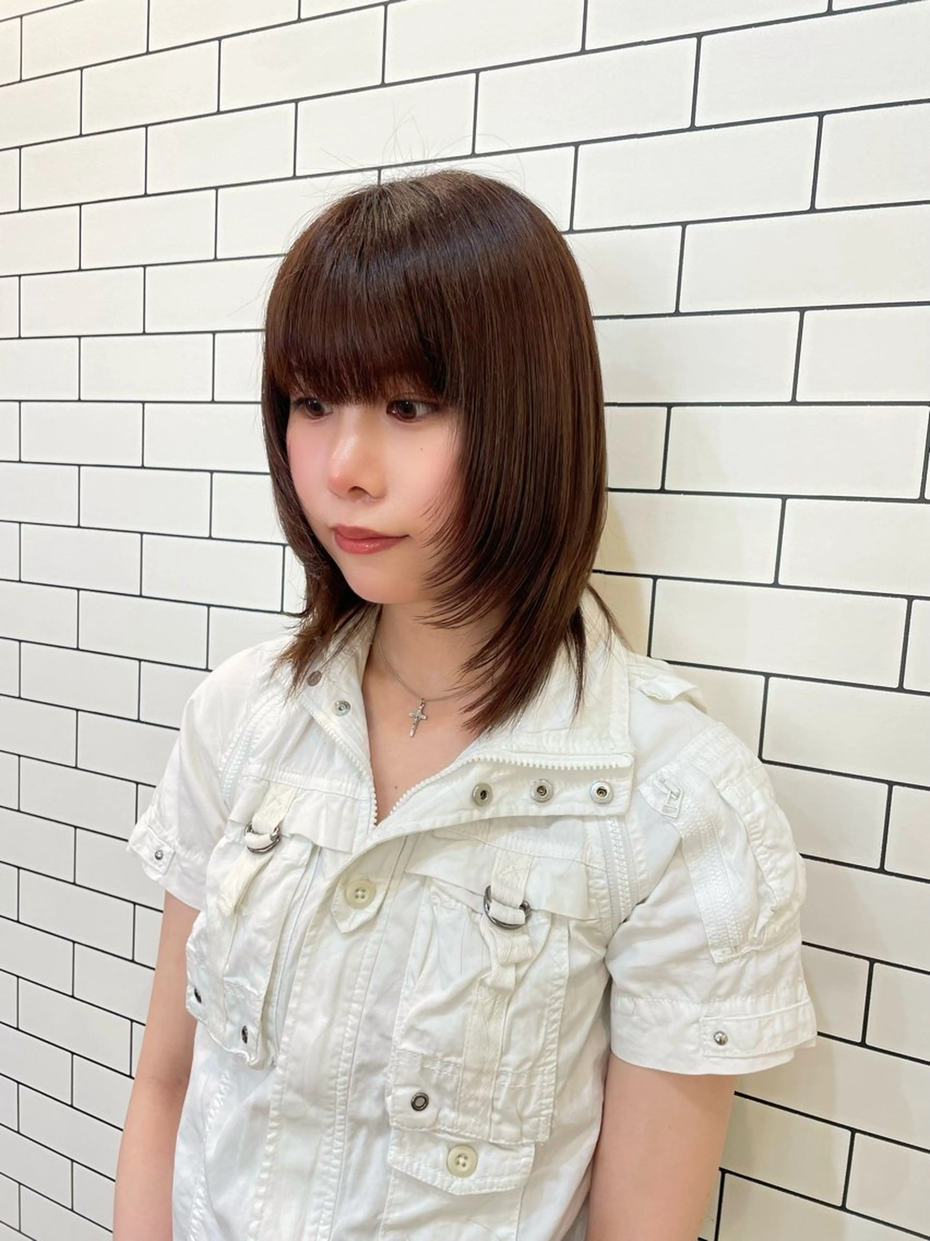 ミディアム カット ヘアカラー トリートメント ﾅﾂﾐ/韓国ヘア/ レイヤーカット🎀のその他イメージ